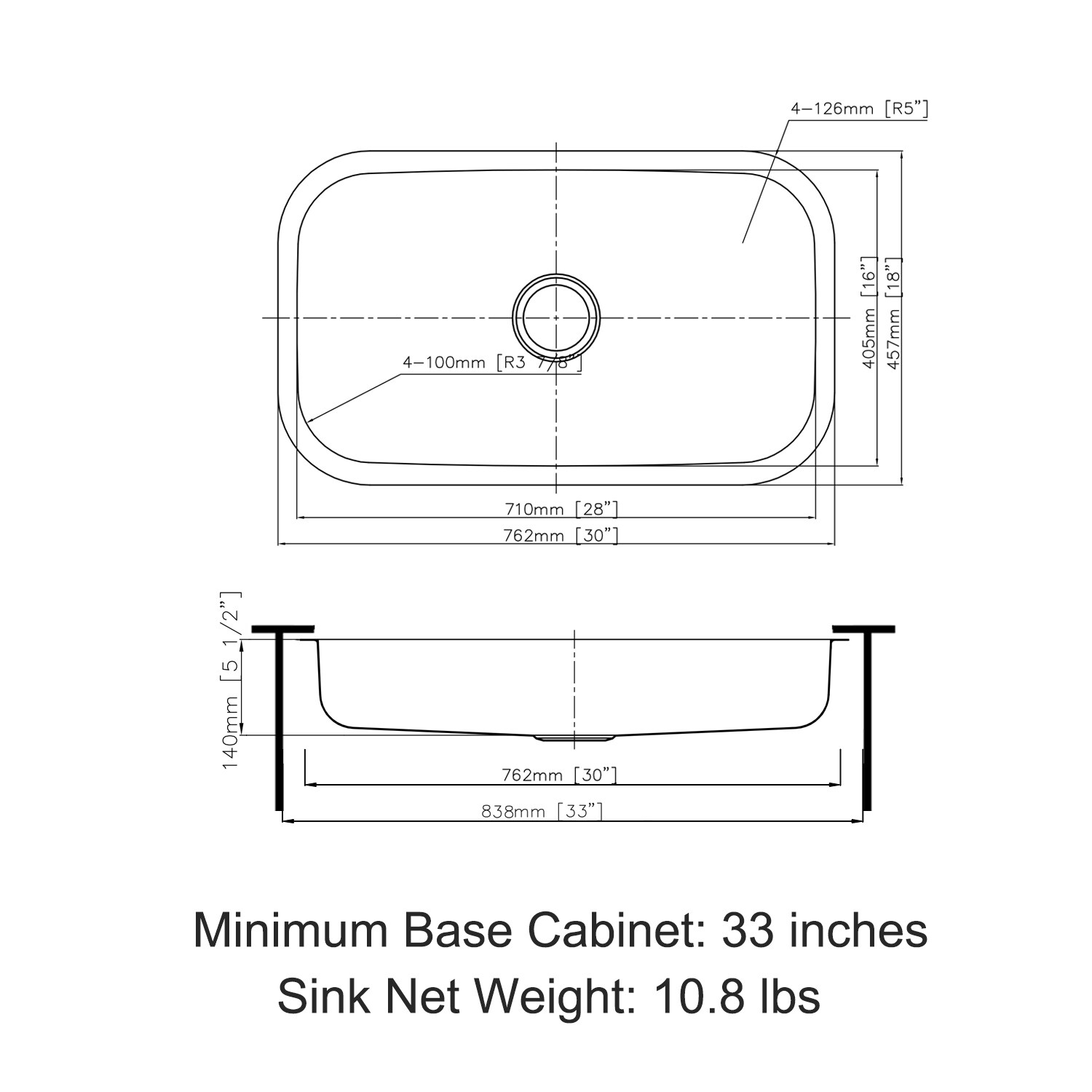 Sinber MU3018S-ADAR Kitchen-Sinks - View #8