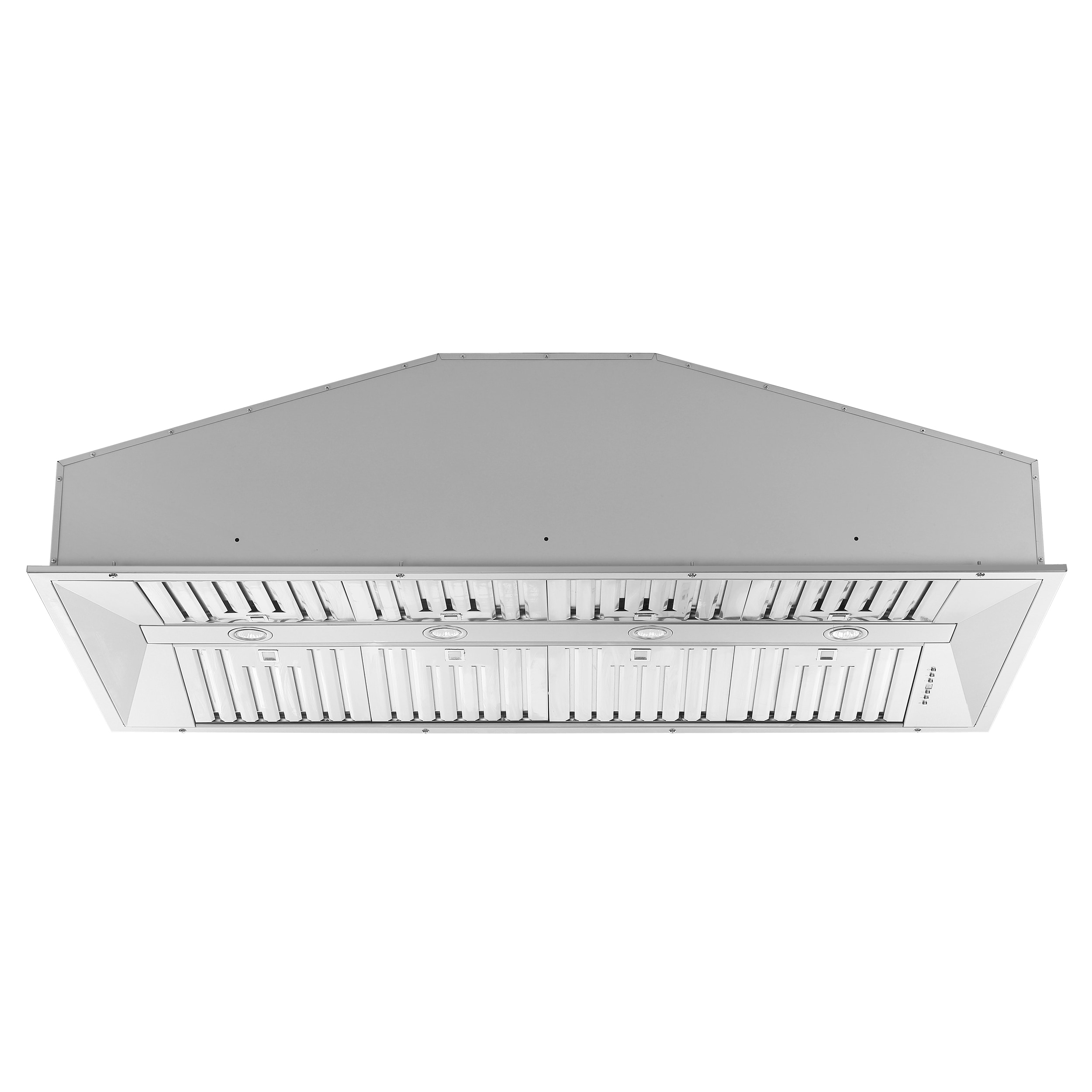FORNO FRHRE5337-60 60 inch Ducted 1200-CFM Stainless Steel Insert Under Cabinet Range Hood
