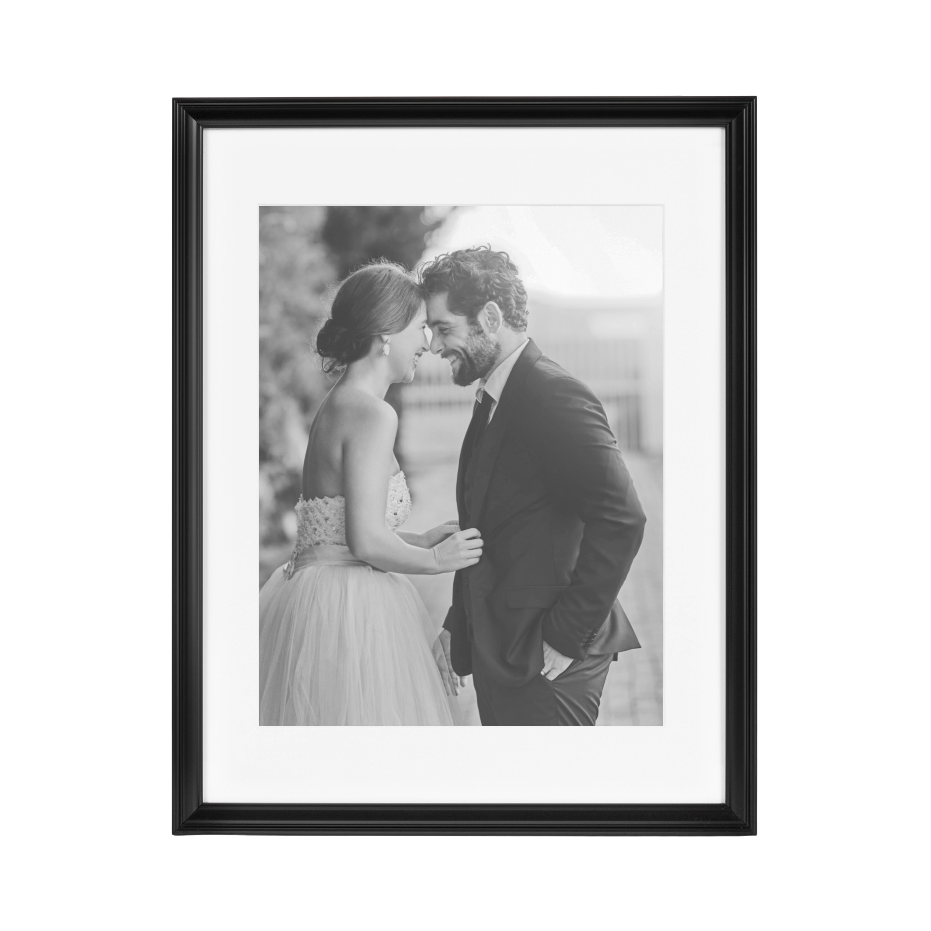 Black Polystyrene 11x14 Wall Photo Frame Set