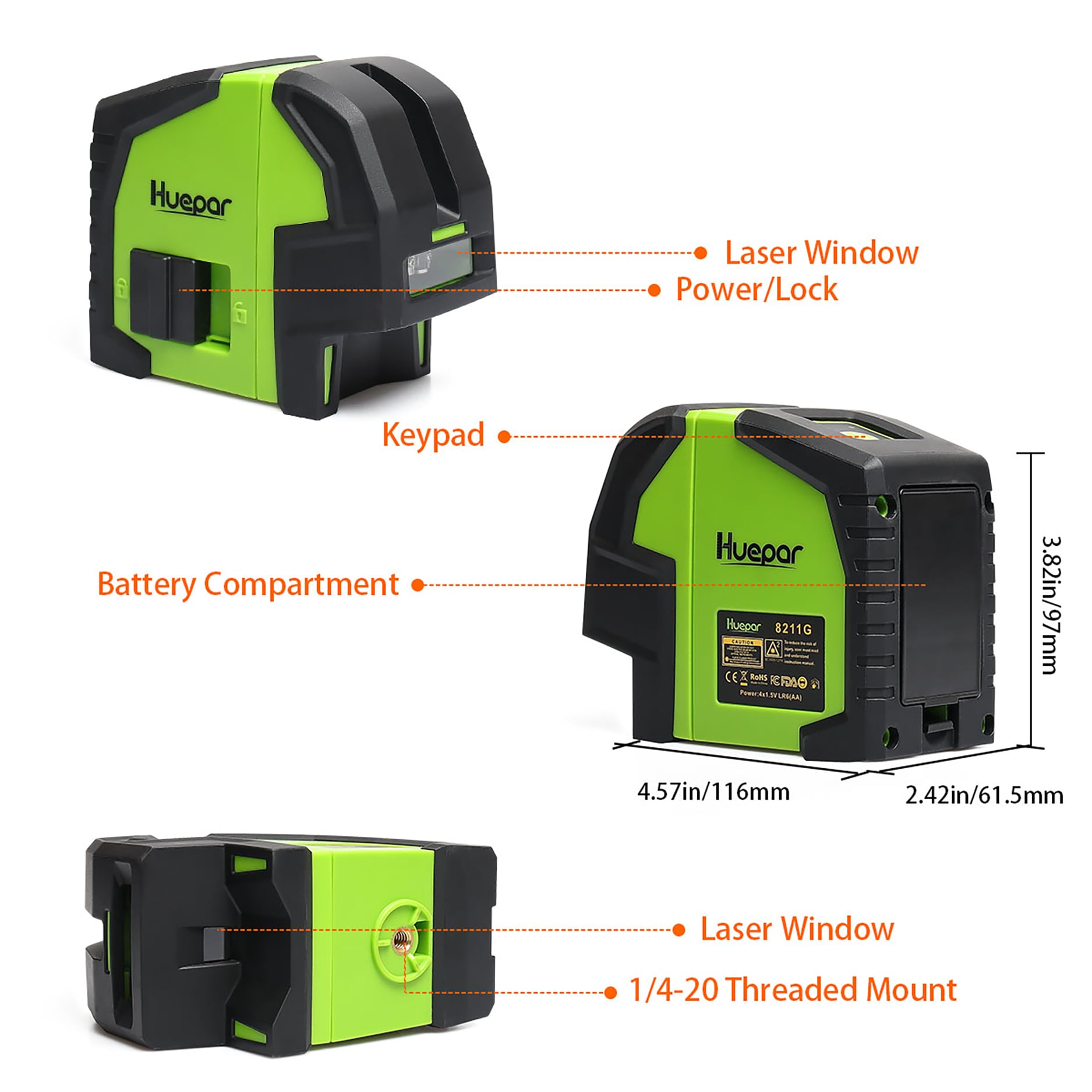 Huepar 8211G Laser-Level - View #9