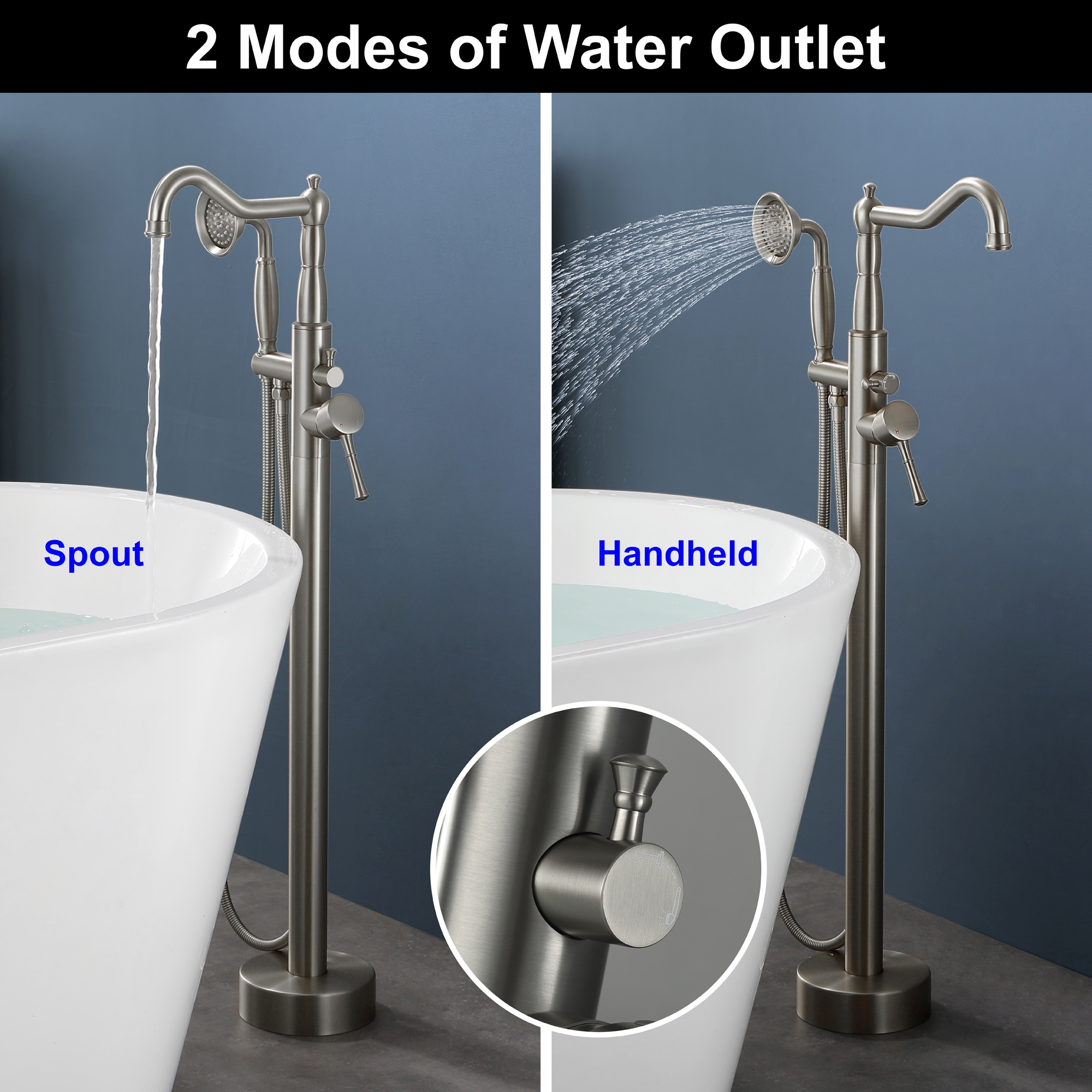 WELLFOR SPA-88004BG Roman-Tub-Faucets - View #5