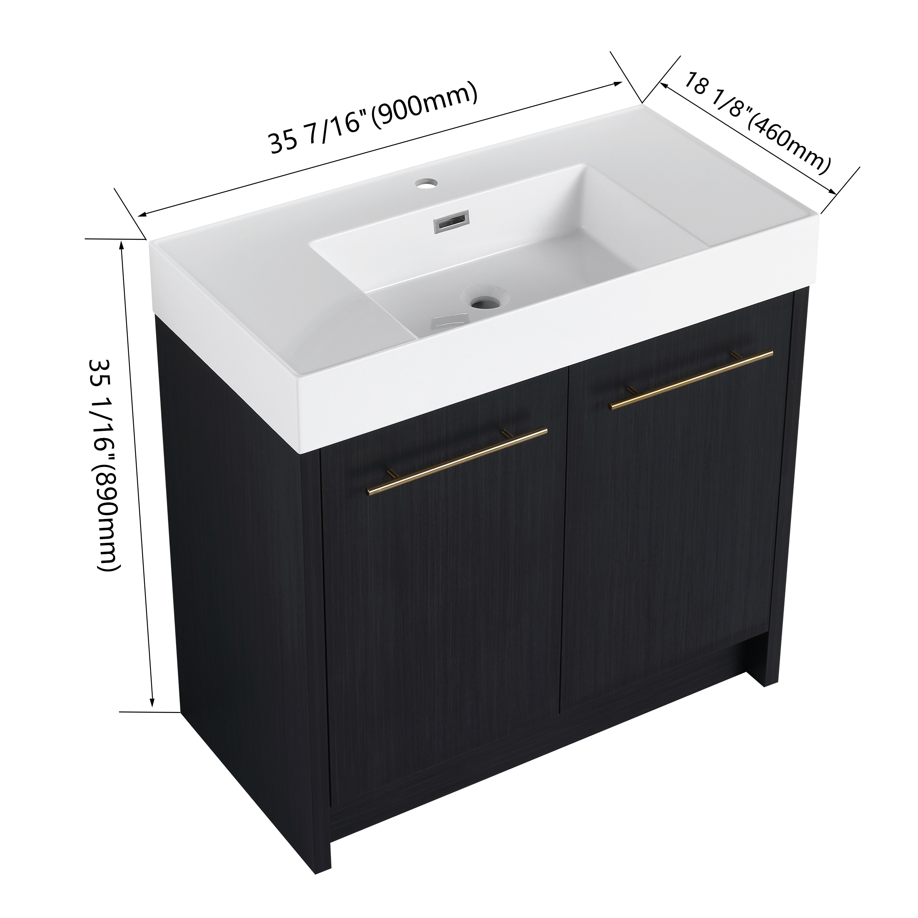Forclover QNM-0136-WSG Bath-Vanity-Combo - View #4