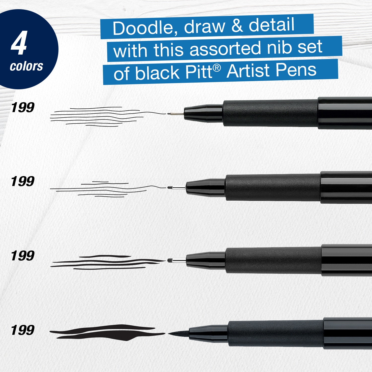 Faber-Castell Pitt Artist Pen Extra-Superfine / Black