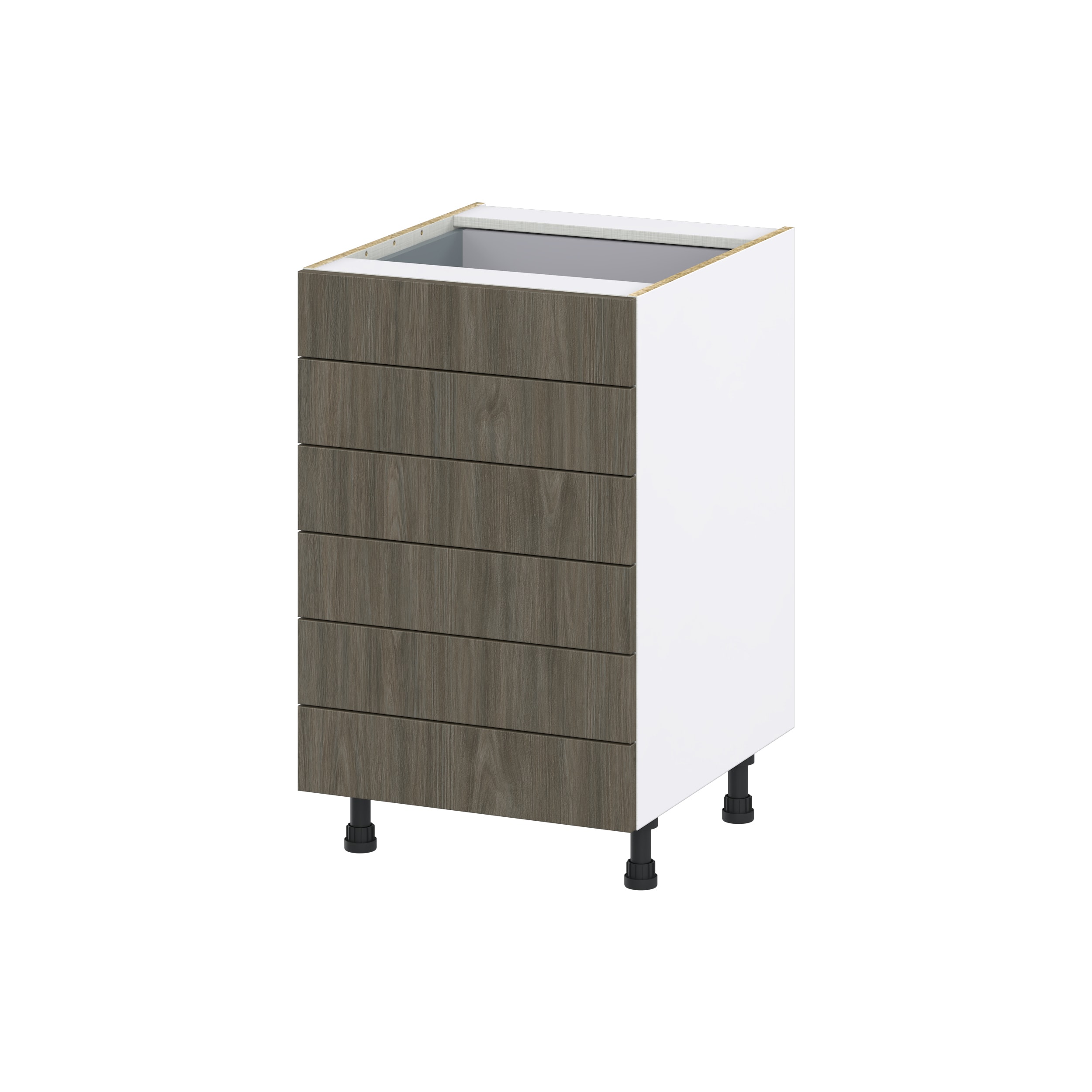 Hugo&Borg Savane 21-in W x 34.5-in H x 24-in D Textmel 3-Drawer Base Fully Assembled Cabinet (Flat Panel Style)