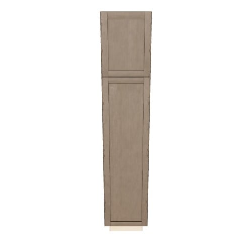 Diamond Express Jamestown 18-in W x 96-in H x 24-in D Colt Brown Pantry Fully Assembled Plywood Cabinet (Recessed Panel Shaker Door Style)