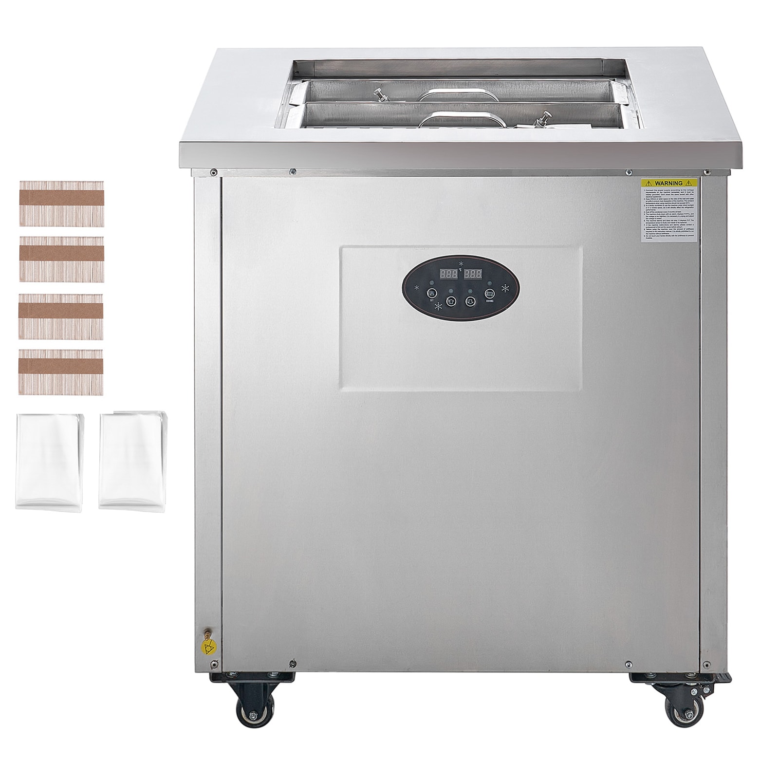 VEVOR Commercial Popsicle Machine, 2 Mould Set - 52 PCS Ice Pops Making Machine, Stainless Steel Commercial Ice Lolly Maker, Ice Sticks Popsicle Machine for Bar, Cafes, Milktea Store (26PCS / Mould Se #SYBBJ2M26000YCMF1V1