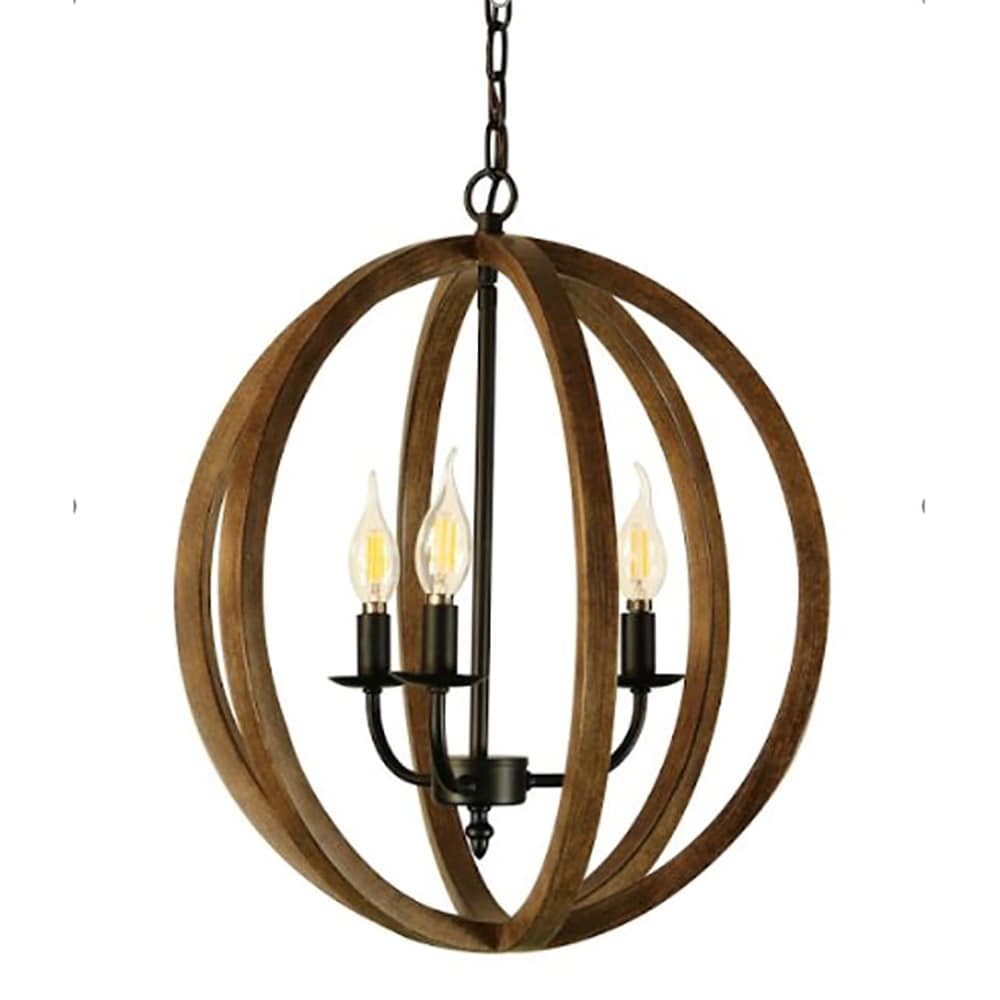 CANYON HOME CY-D5 3-Light Bronze Modern/Contemporary Dry Rated Chandelier