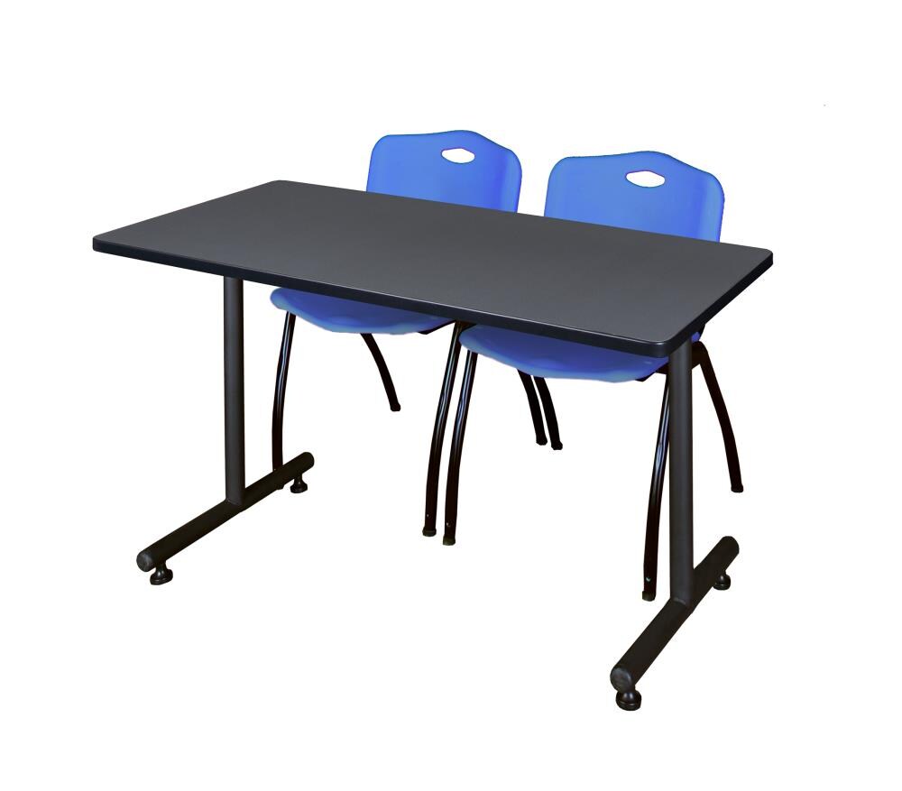 Regency MKTRCT4830GY47BE Training Gray 4-Person Training Table (48-in W x 29-in H)