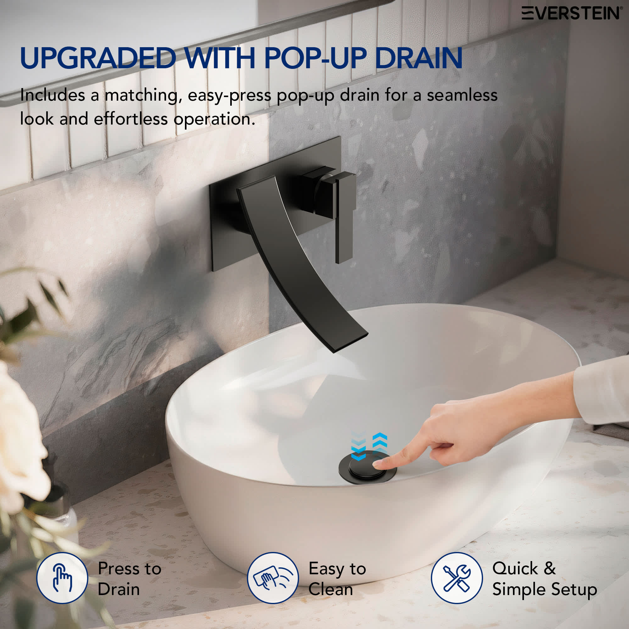 EVERSTEIN SFS-1305B-BK Lavatory-Faucets - View #7