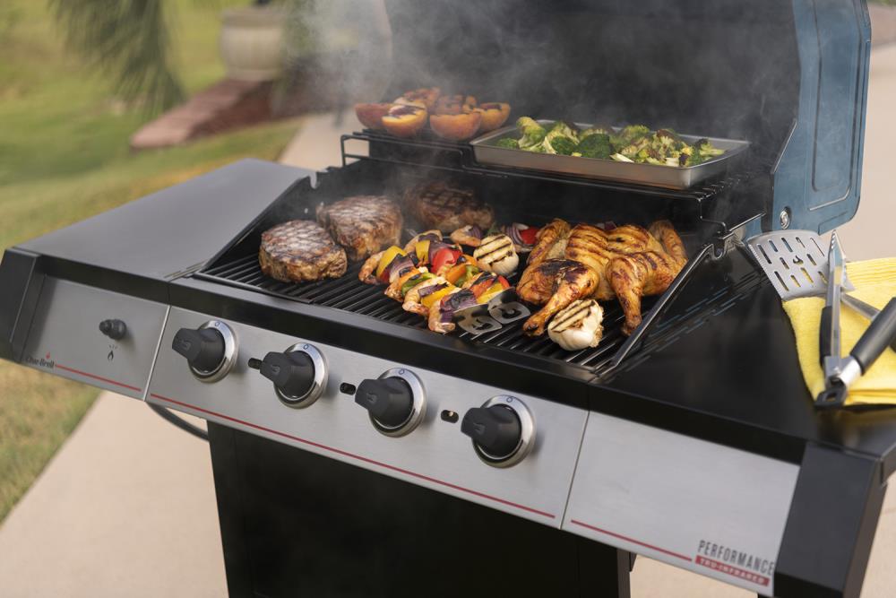 Char-Broil Black 4-Burner Liquid Propane Infrared Gas Grill at Lowes.com