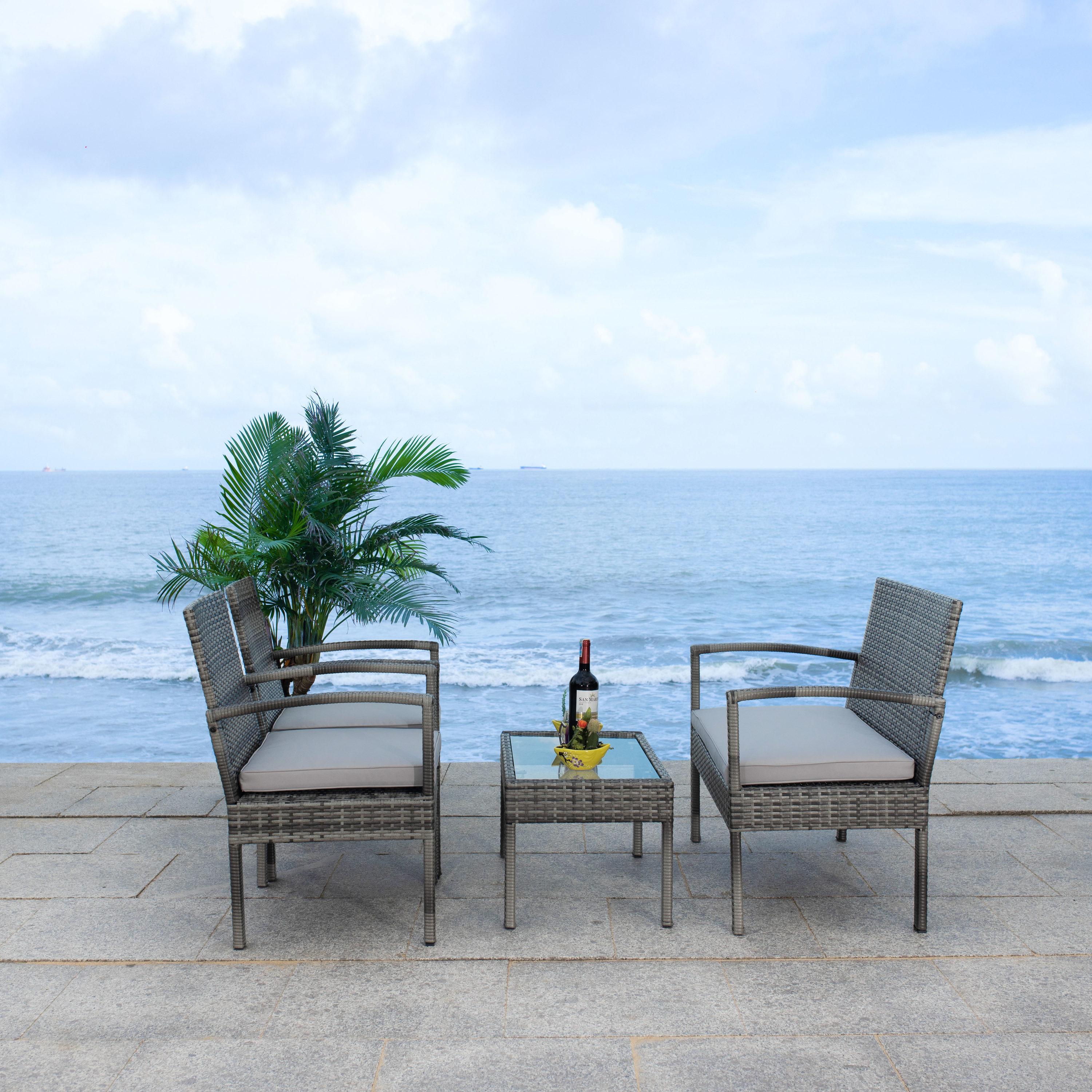 Safavieh PAT7507B Patio-Conversation-Sets - View #4