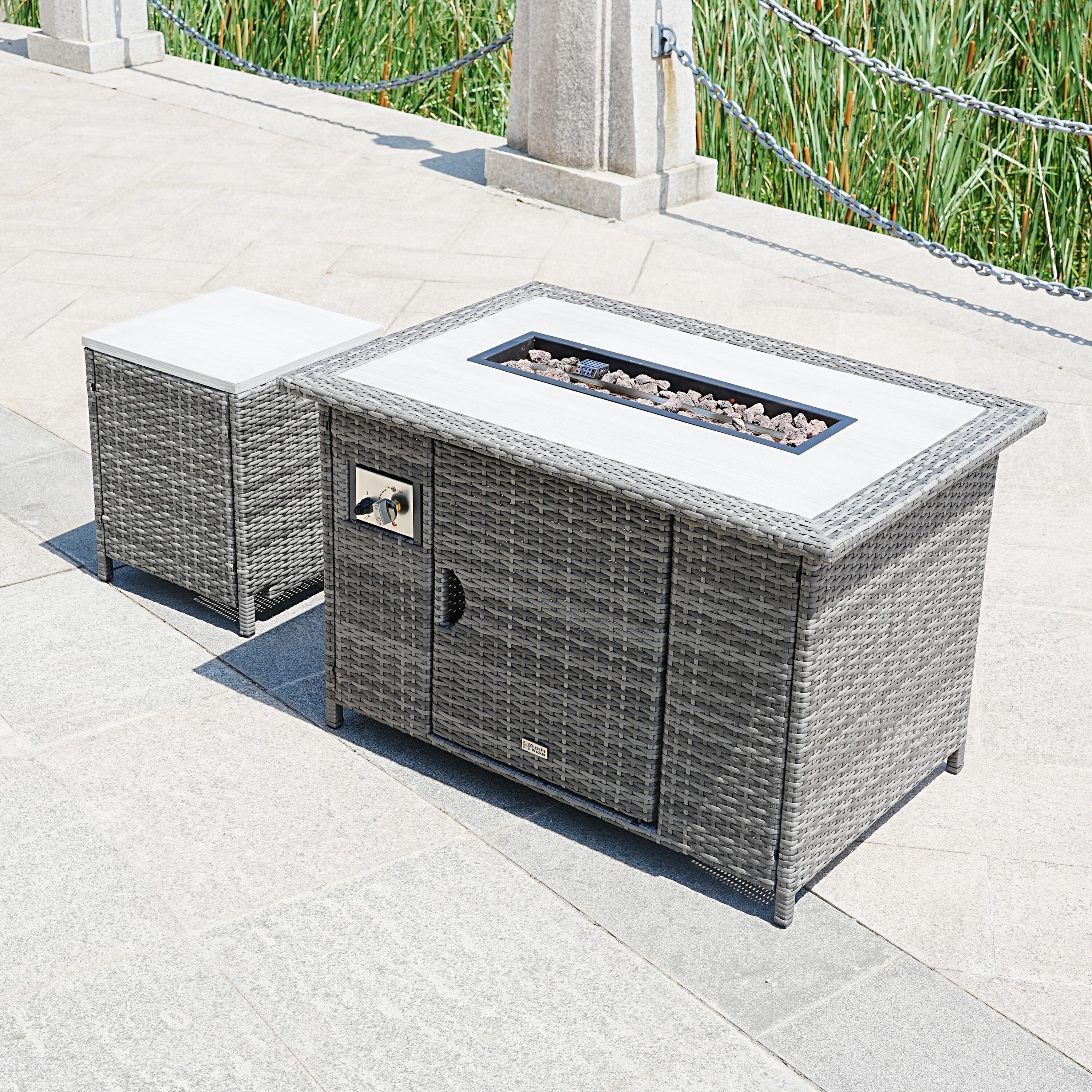 Direct Wicker DWF-1802P-H Outdoor-Gas-Firepits - View #2
