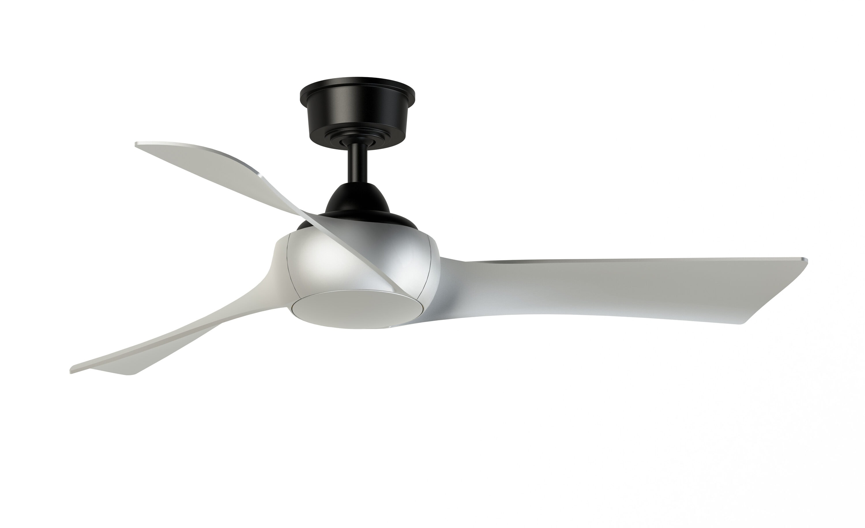 Fanimation TriAire Custom 64-in Silver Indoor/Outdoor Smart Propeller Ceiling Fan Light Kit Compatible and Remote (3-Blade) FPD8515SLW-64SLW Sansujyuku sansujyuku.com