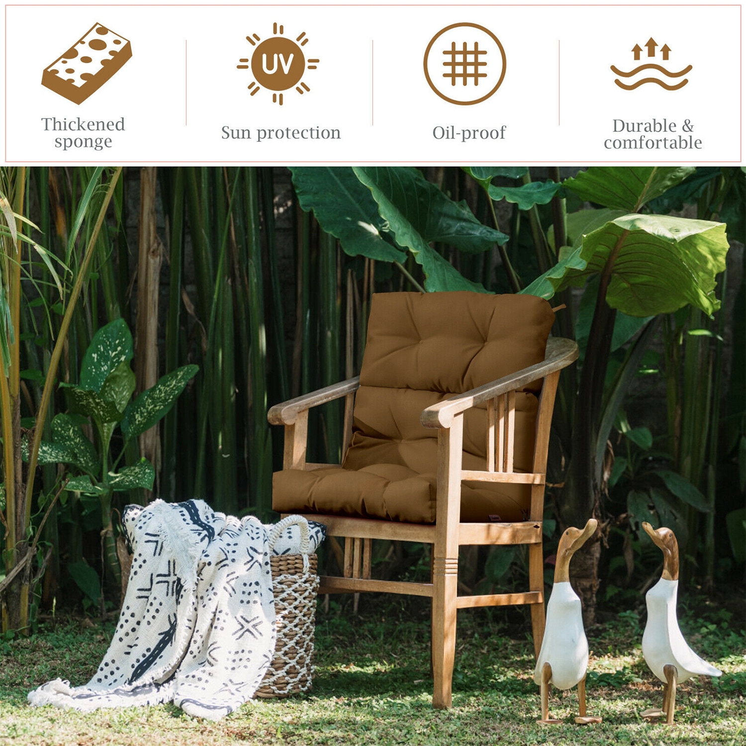 WELLFOR OUG67216CF Patio-Furniture-Cushions - View #7