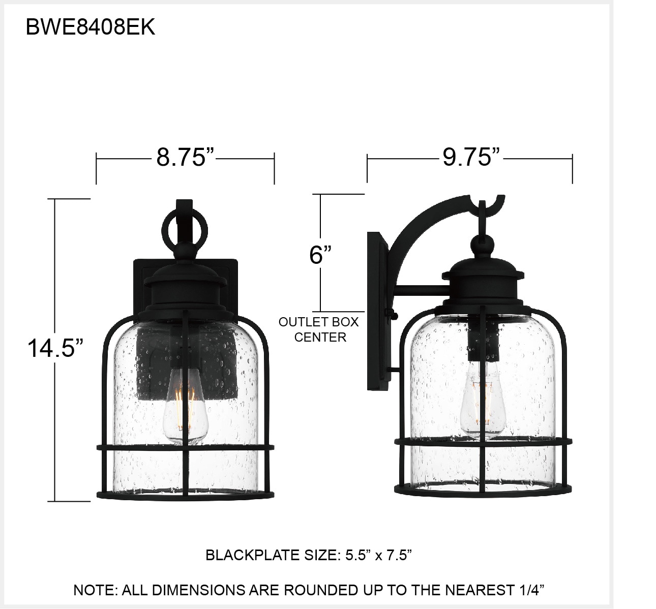 Quoizel BWE8408EK Outdoor-Wall-Lighting - View #5