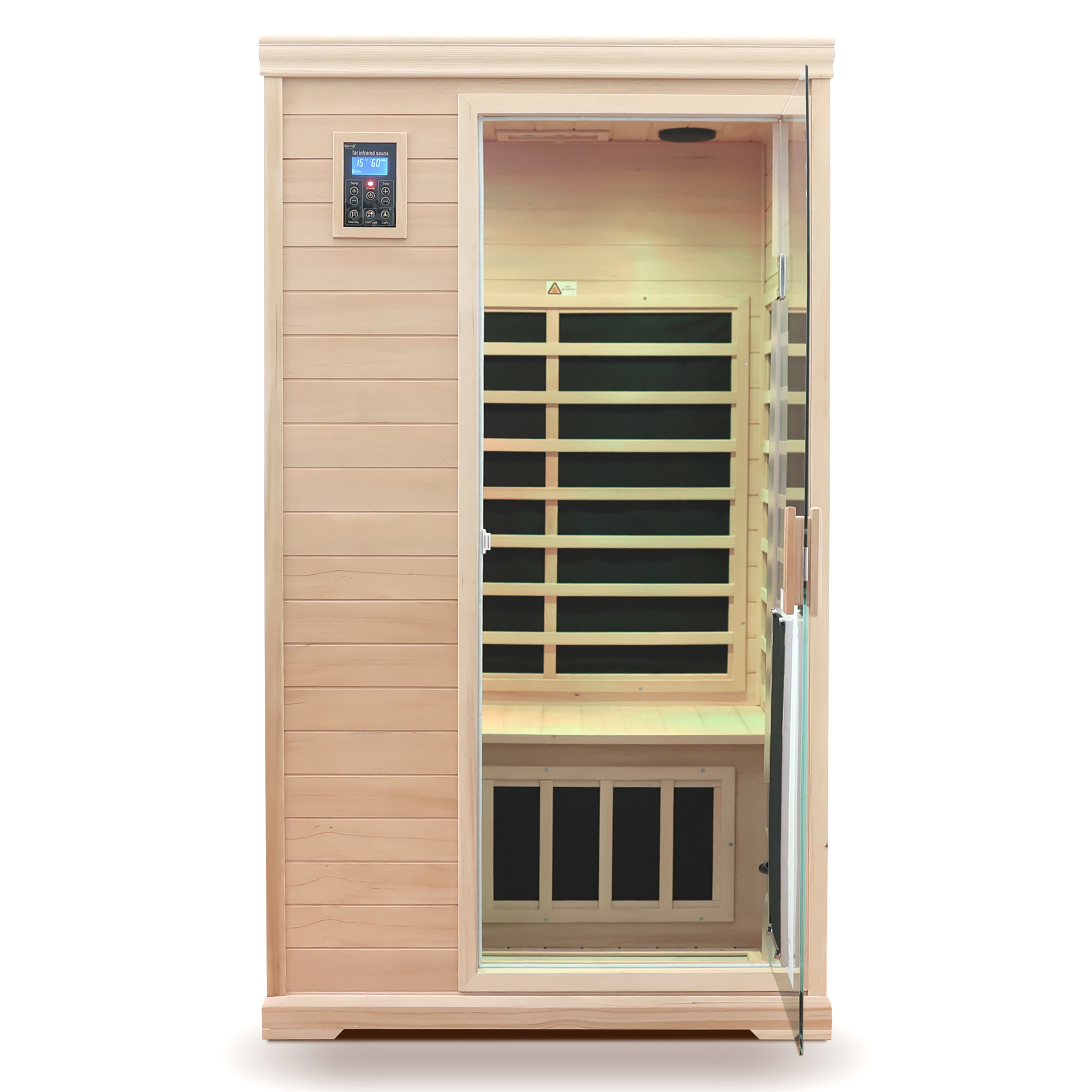 CASAINC CA-FI-30003 76.38-in H x 43.7-in W x 38.58-in D Hemlock fir wood Infrared sauna