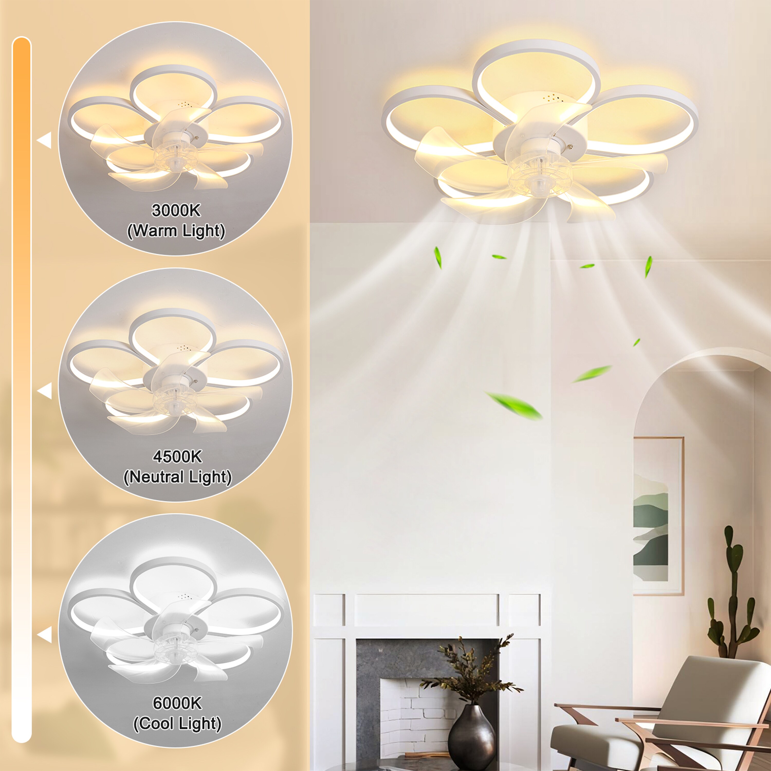 GoYeel ZF005WH Ceiling-Fans - View #4