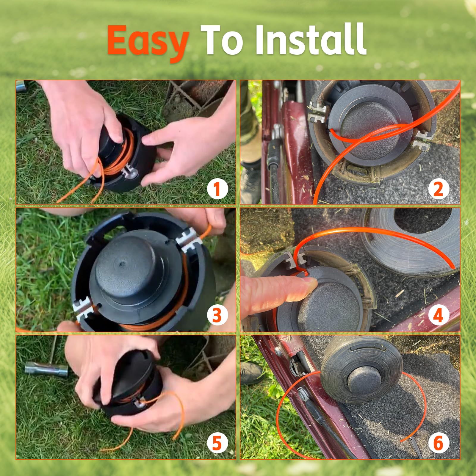 Justincity LJT0812P298 String-Trimmer-Replacement-Heads - View #3