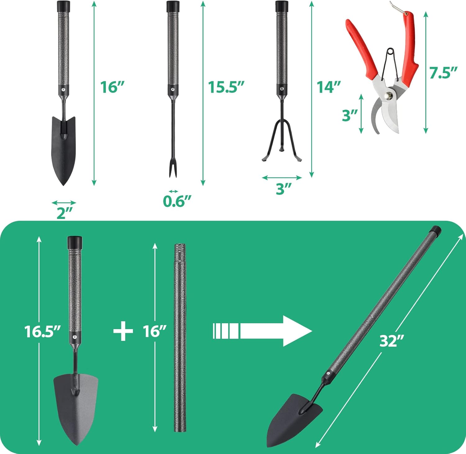 Rbied SD-12 Garden-Hand-Tool-Kits - View #2