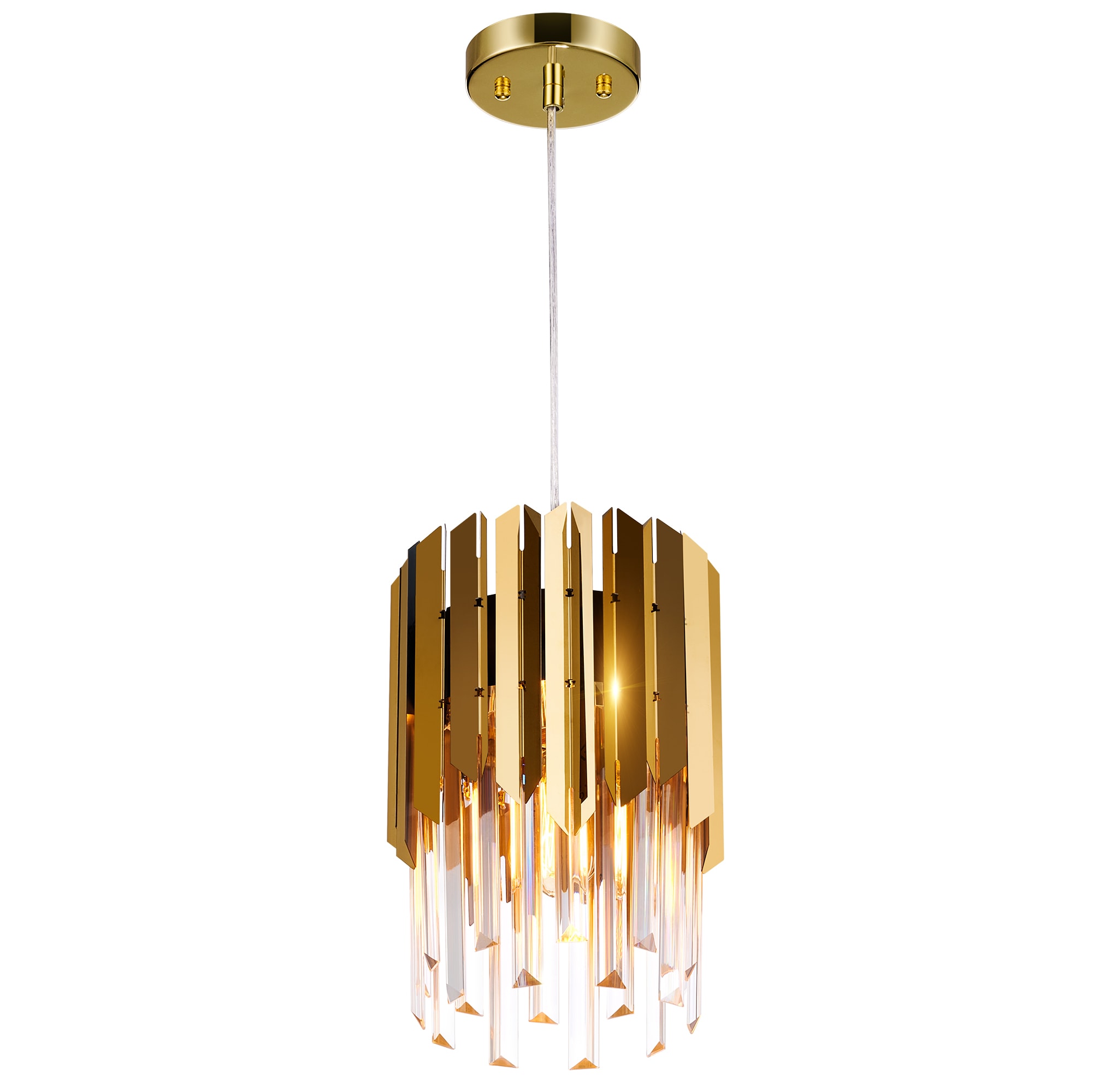 CO-Z Gold Modern/Contemporary Cylinder Led Hanging Pendant Light