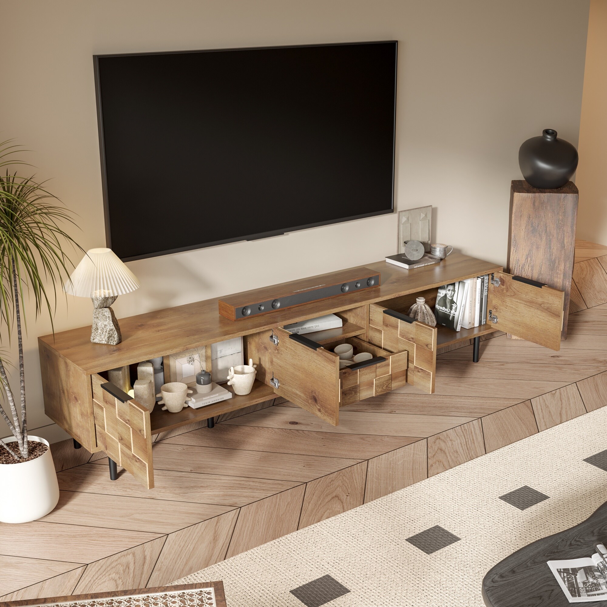 ModernLuxe L3P-N710P293272P Tv-Stands - View #3