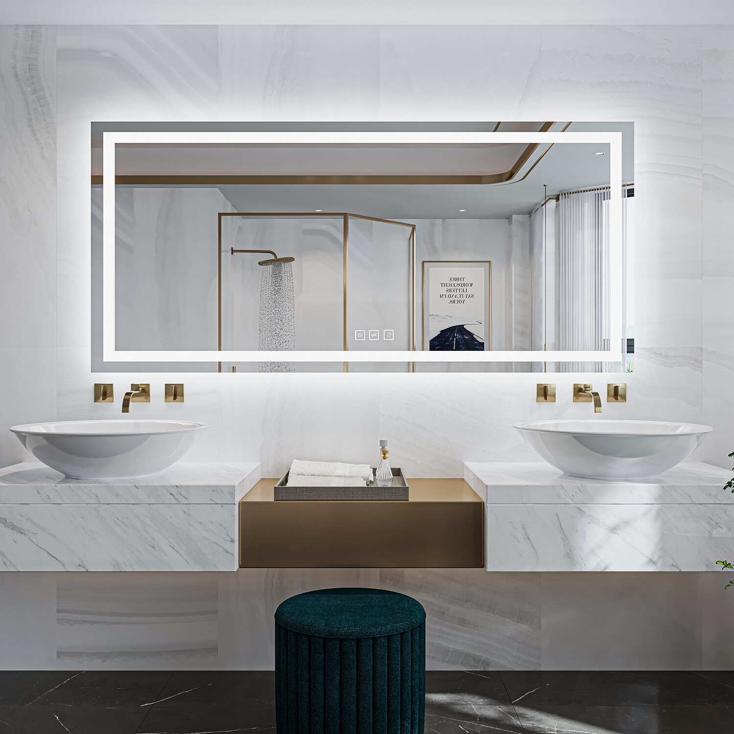 waterpar WPLO-2201 Framed-Bath-Mirrors - View #18