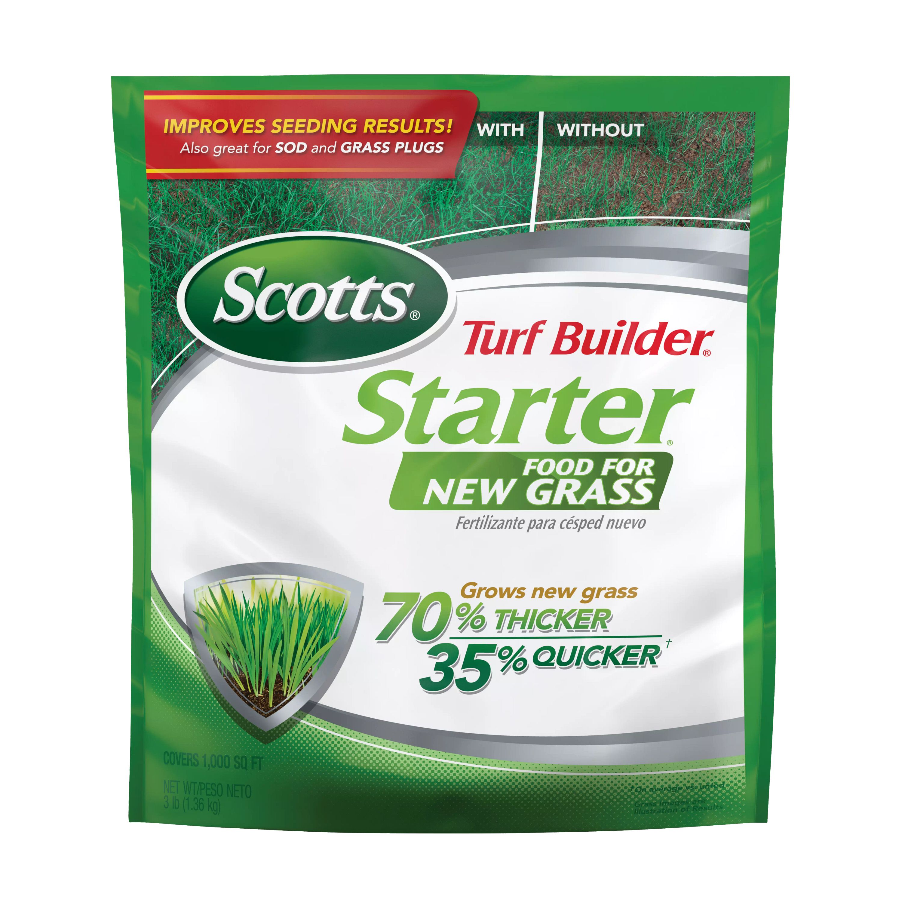 Scotts Turf Builder Starter Food 3-lb 1000-sq ft 24-25-4 All Purpose Lawn Starter Fertilizer