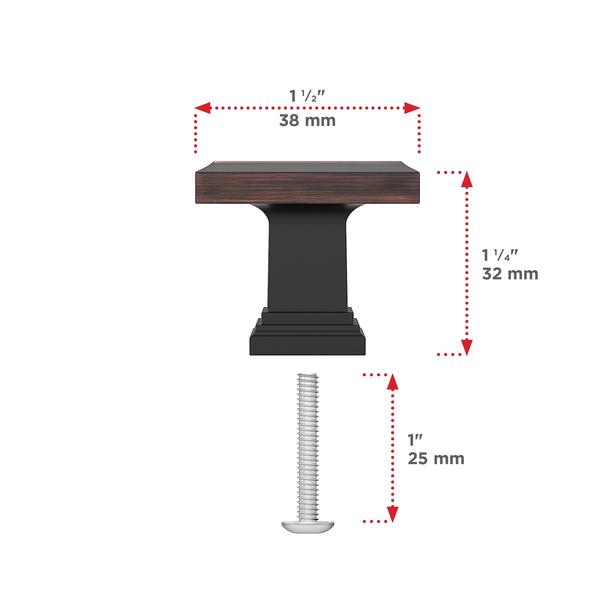 Richelieu BP79538BORB Cabinet-Knobs - View #4