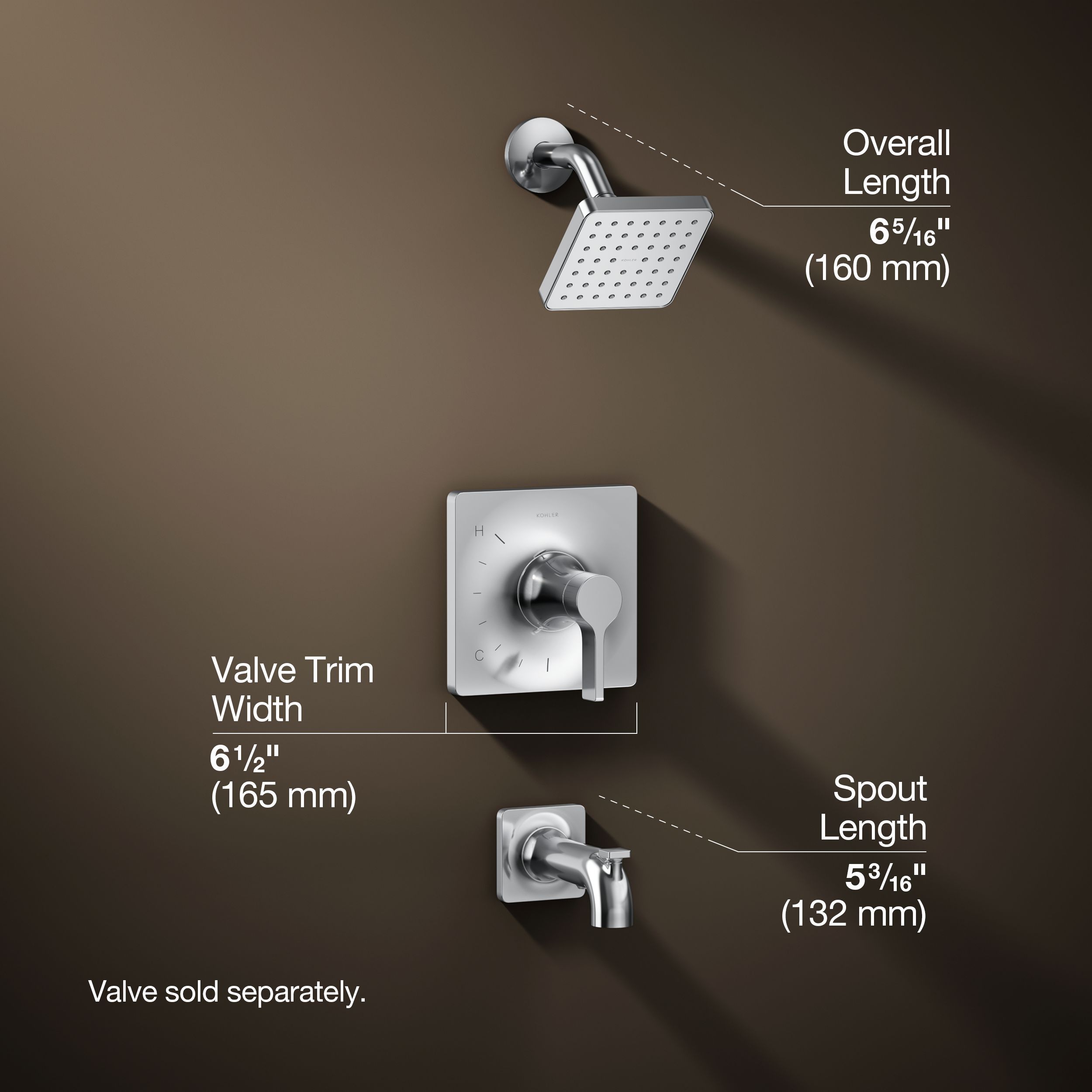 KOHLER TS28127-4G-CP Tub-Shower-Faucets - View #3