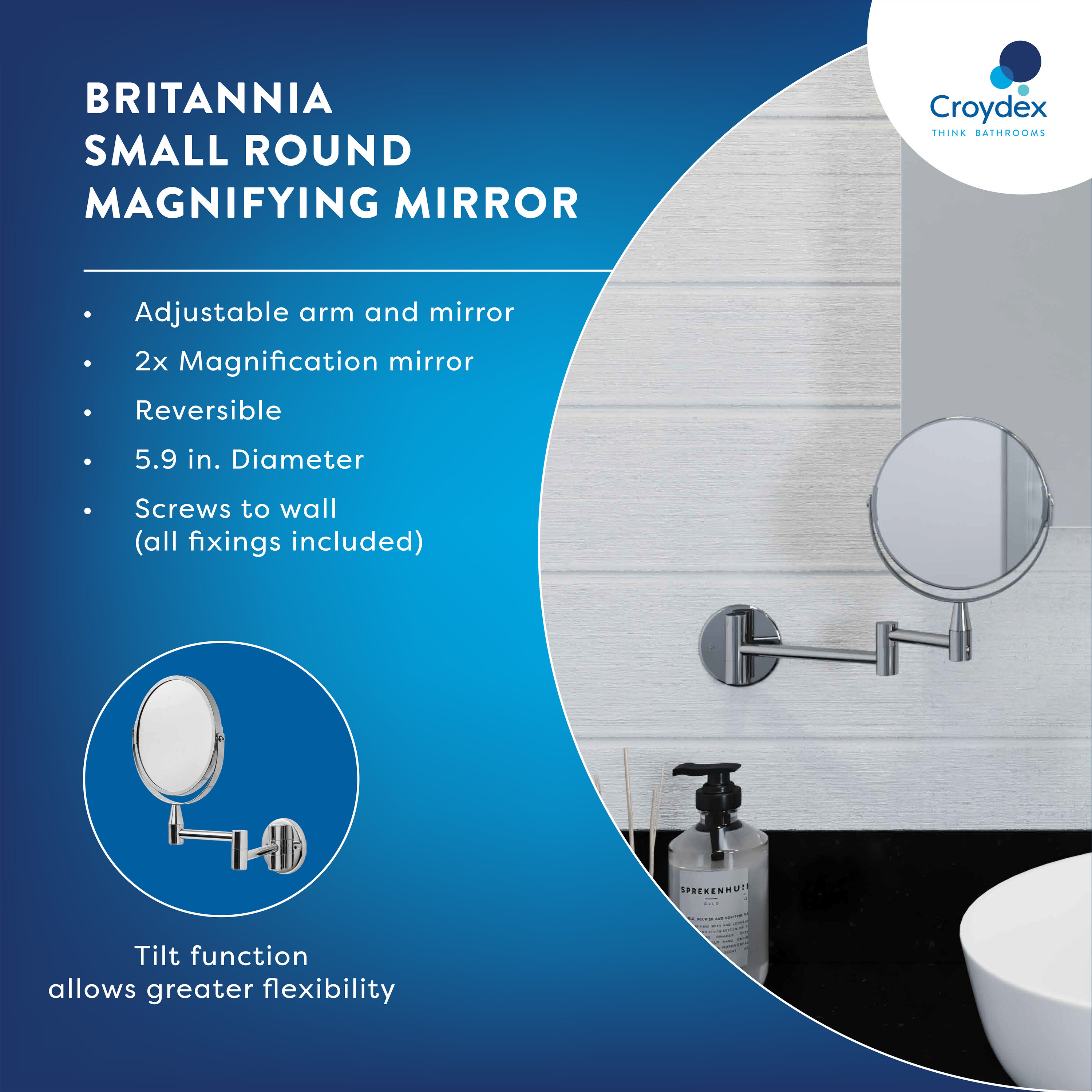 Croydex QA103041US Makeup-Mirrors - View #5
