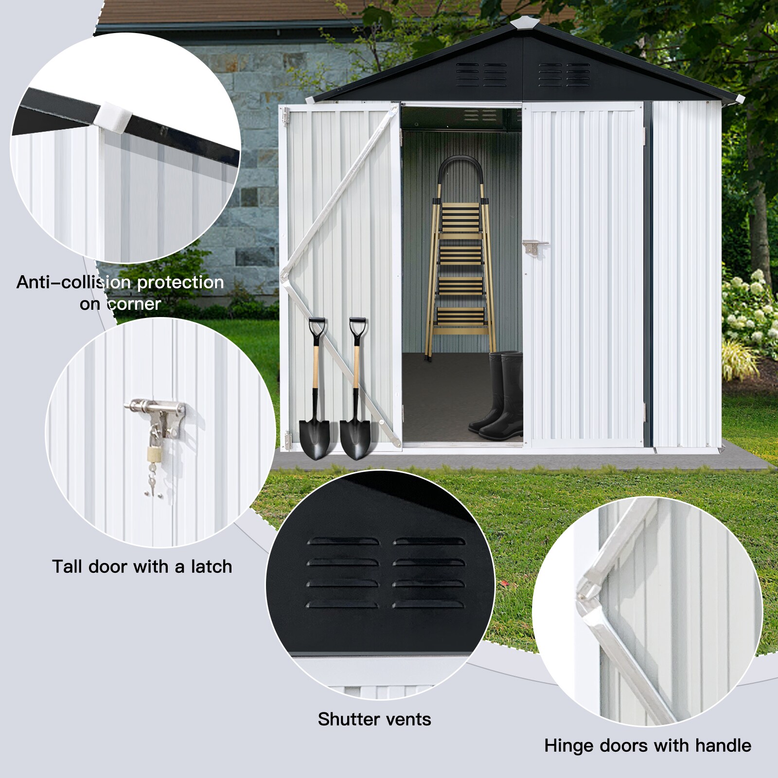 Mondawe MD-TM-95AAE Metal-Storage-Buildings-Sheds - View #3
