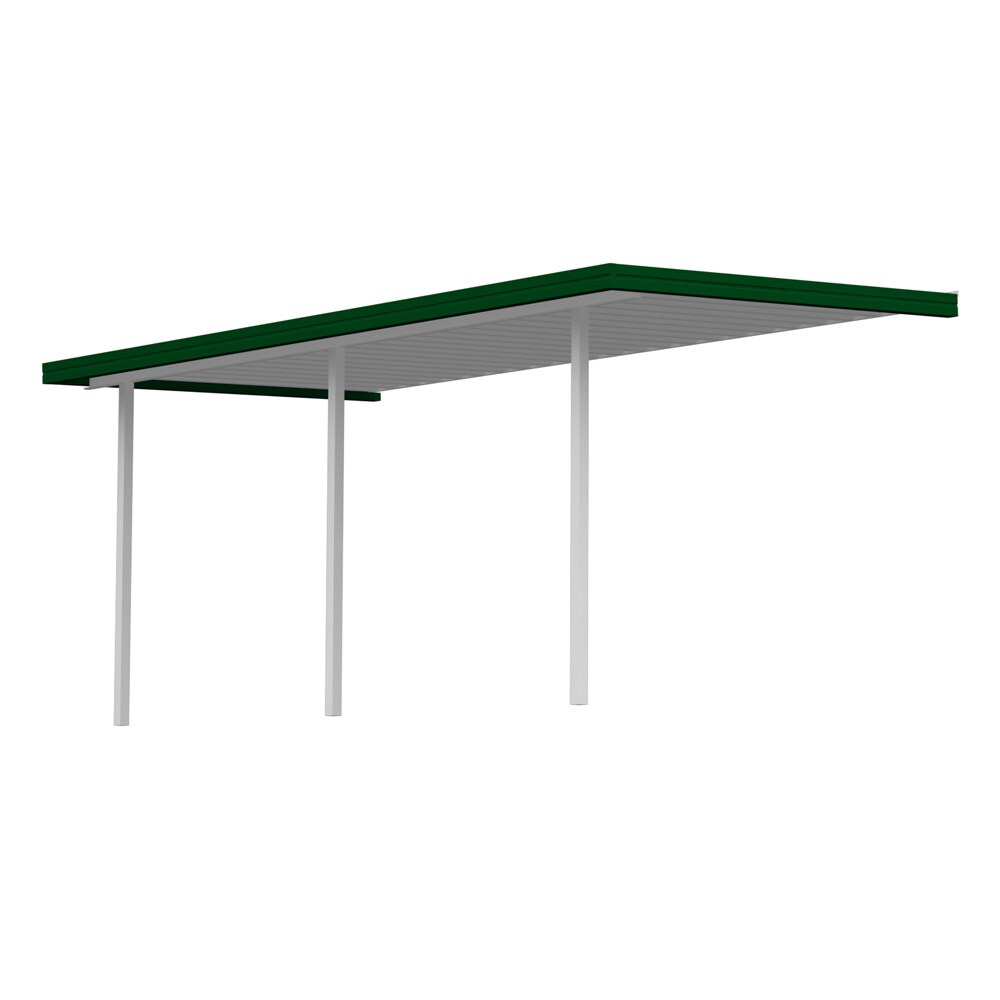 Americana Building Products SM7460WHGRN 38.33-ft x 7-ft Green Metal Patio Cover