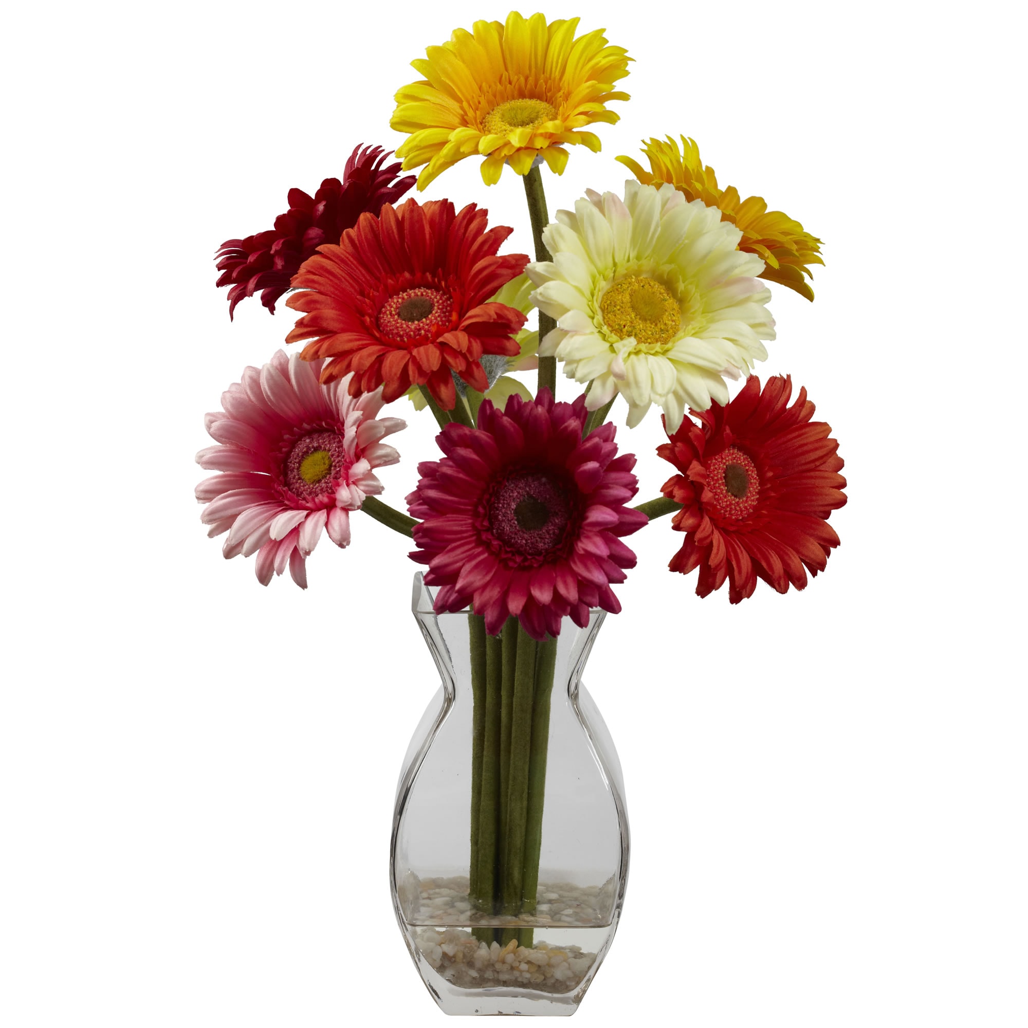 Nearly Natural 1297-AS 15-in Multicolor Indoor Silk Artificial Flower