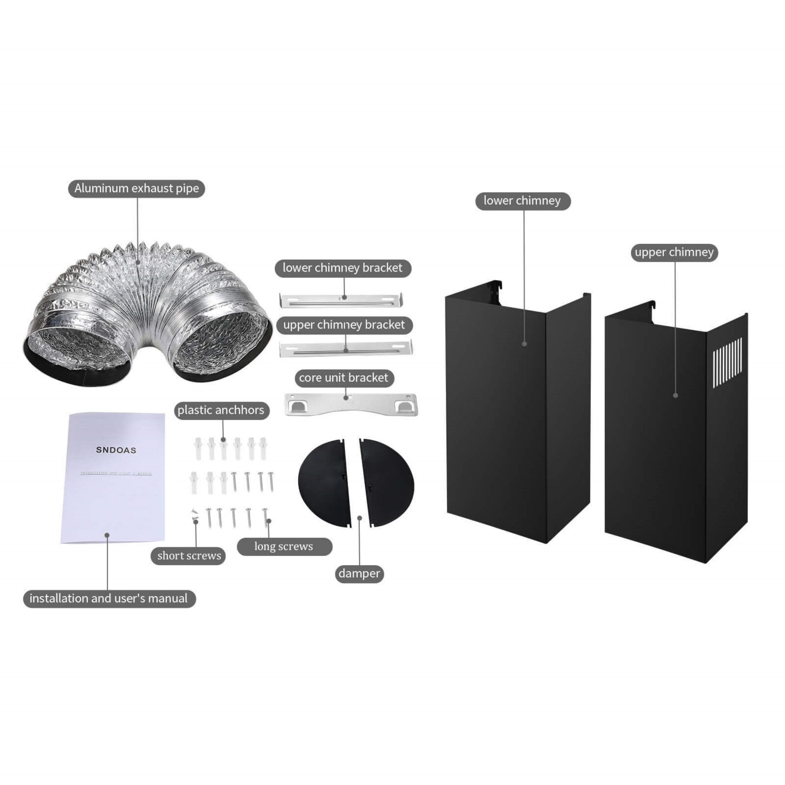 Maocao Hoom BH-P36CV Wall-Mounted-Range-Hoods - View #10