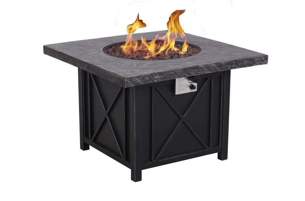 Gas Fire Pits Department At, Can You Use A Propane Fire Pit On Composite Deck