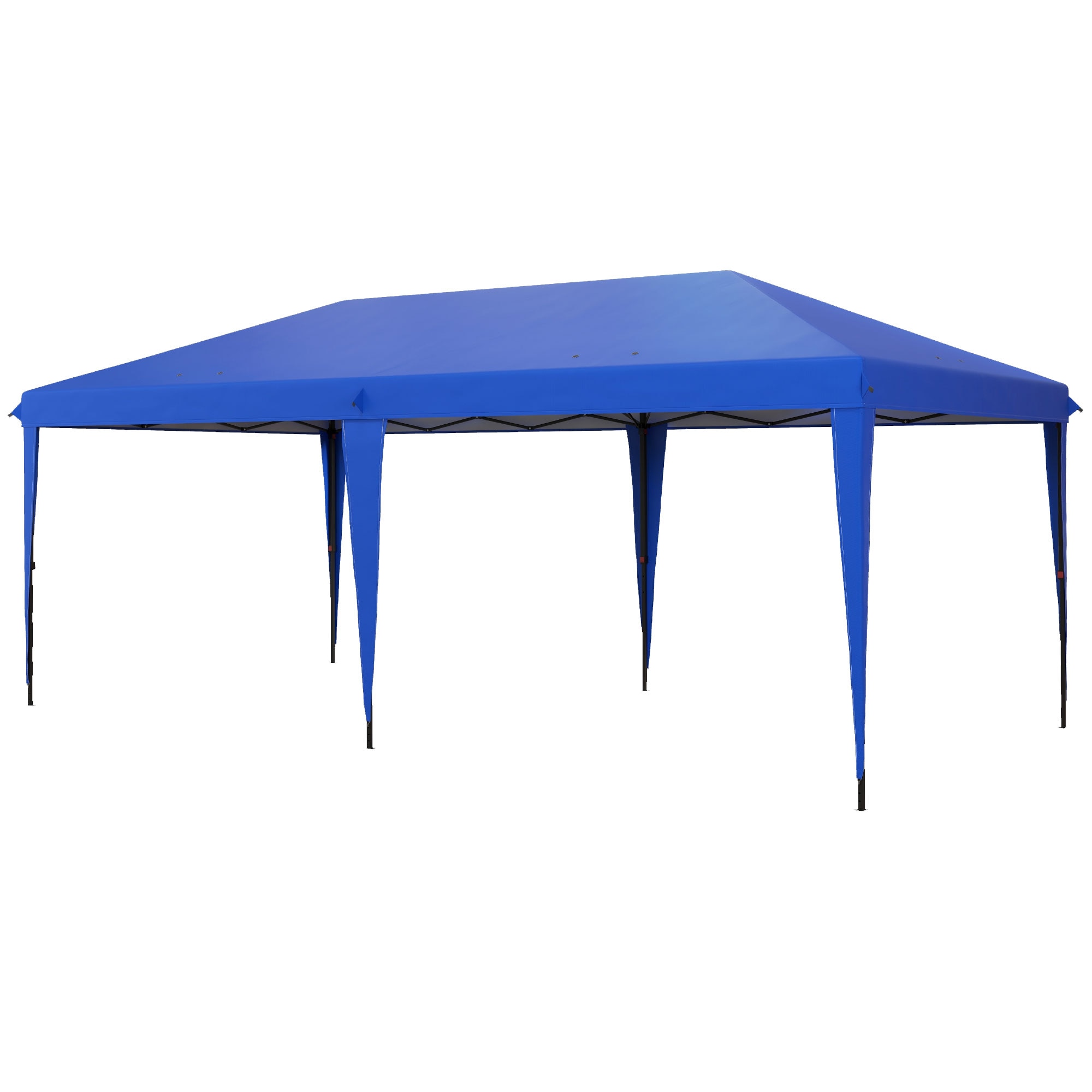 ToolCat BZ2-50-PW 19-ft x 9.8-ft Blue Gazebo with Soft Top Roof