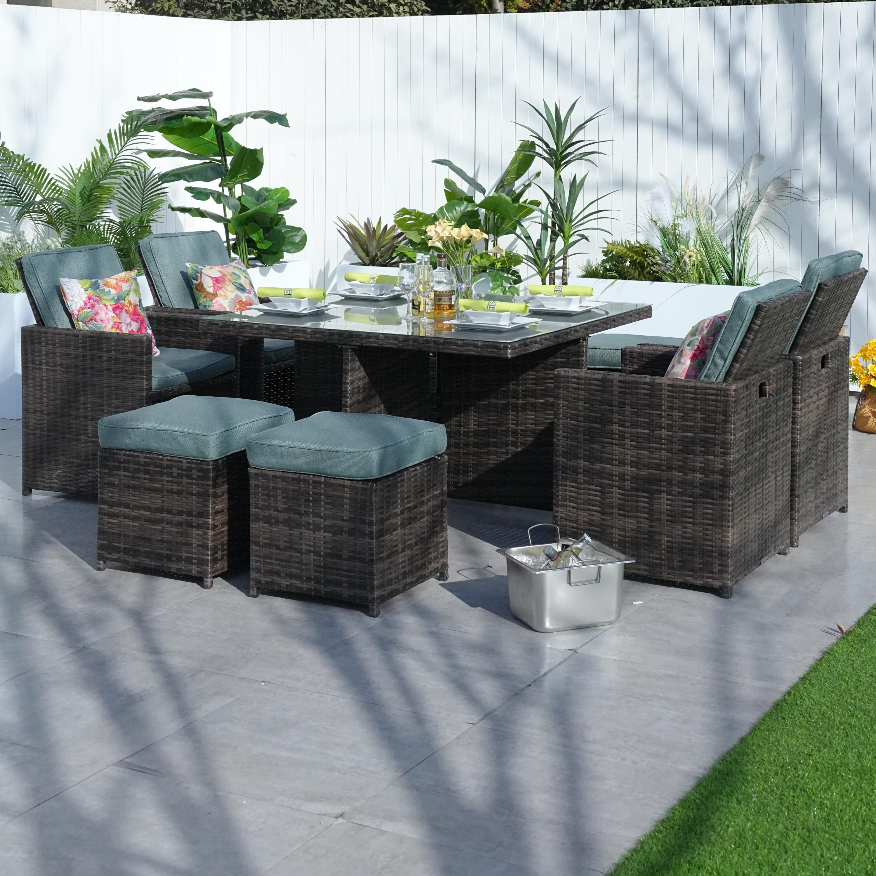 Direct Wicker DWD-3234BR-CE Patio-Dining-Sets - View #3