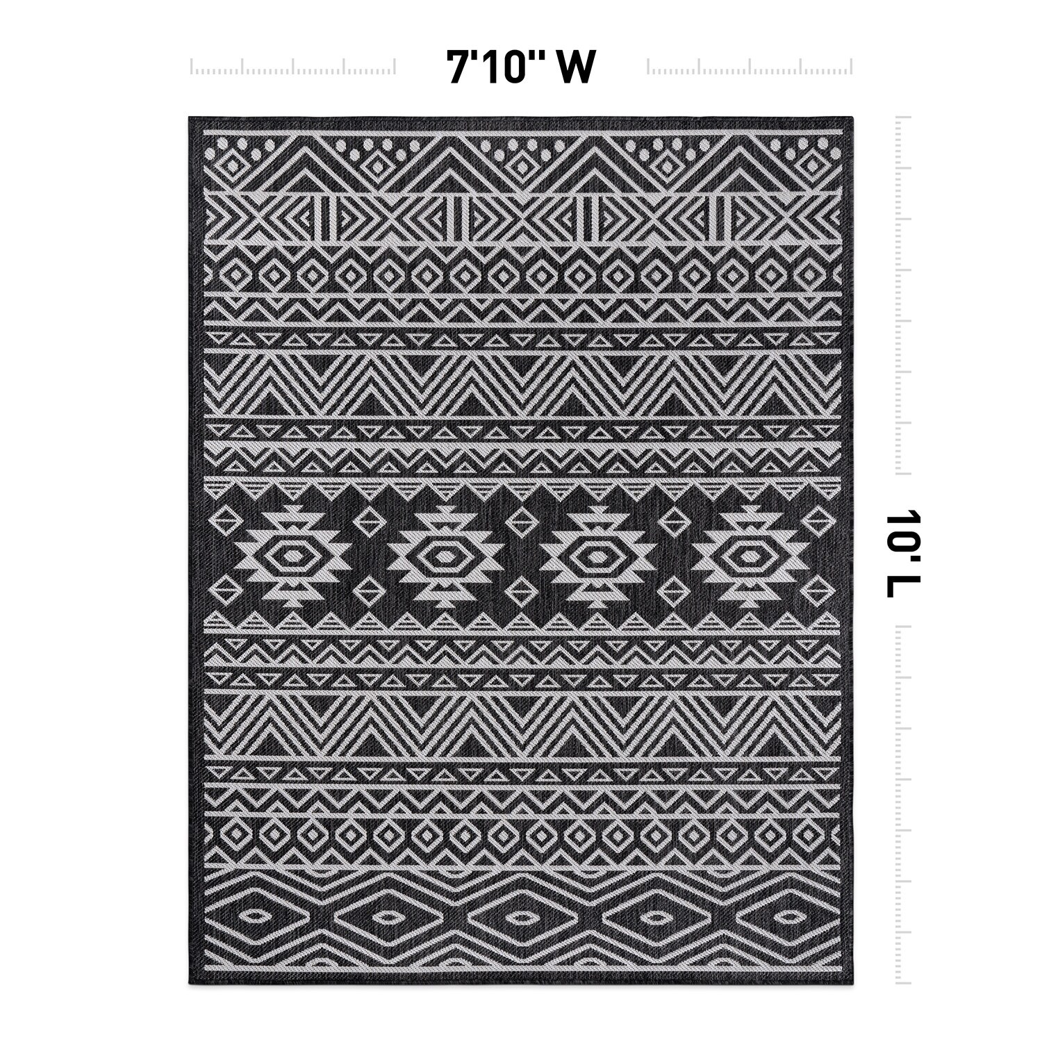 World Rug Gallery 124BLACK8X10 rugs - View #3