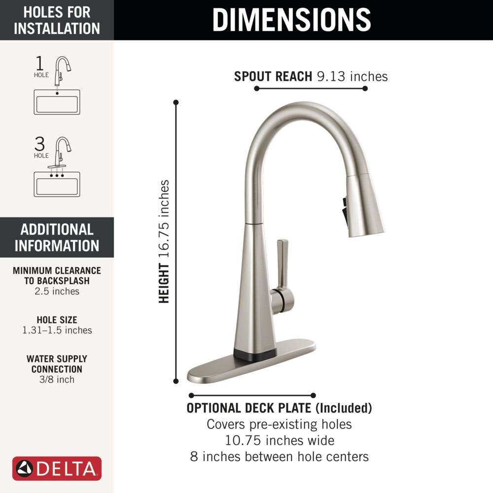Delta 19802TLZ-SP-DST Kitchen-Faucets - View #6