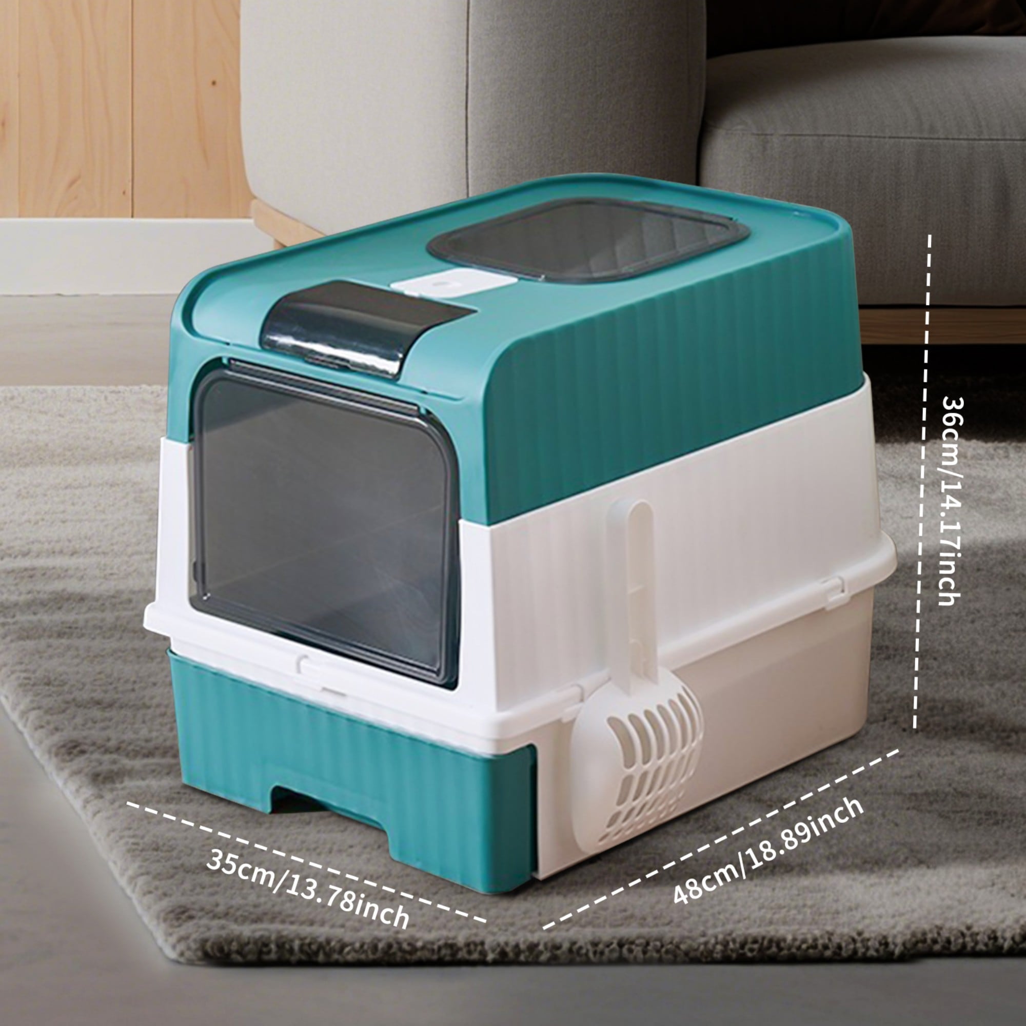 Wudkey L4-SK8C7S Cat-Litter-Box - View #3