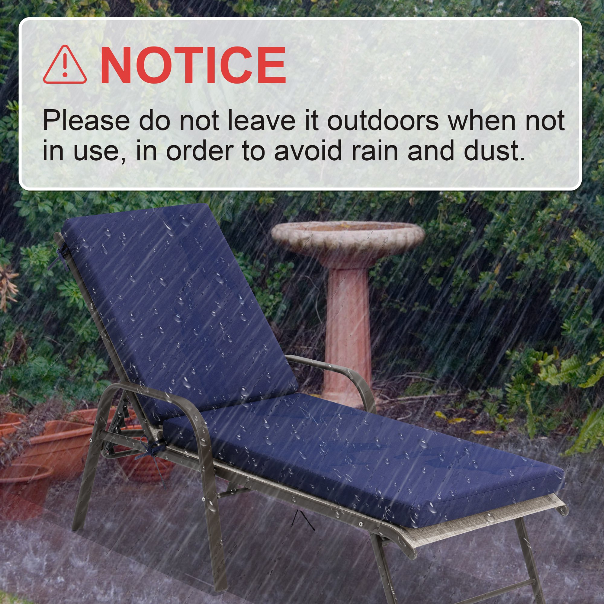 CloudFly CL-CU001NAV-2 Patio-Furniture-Cushions - View #7