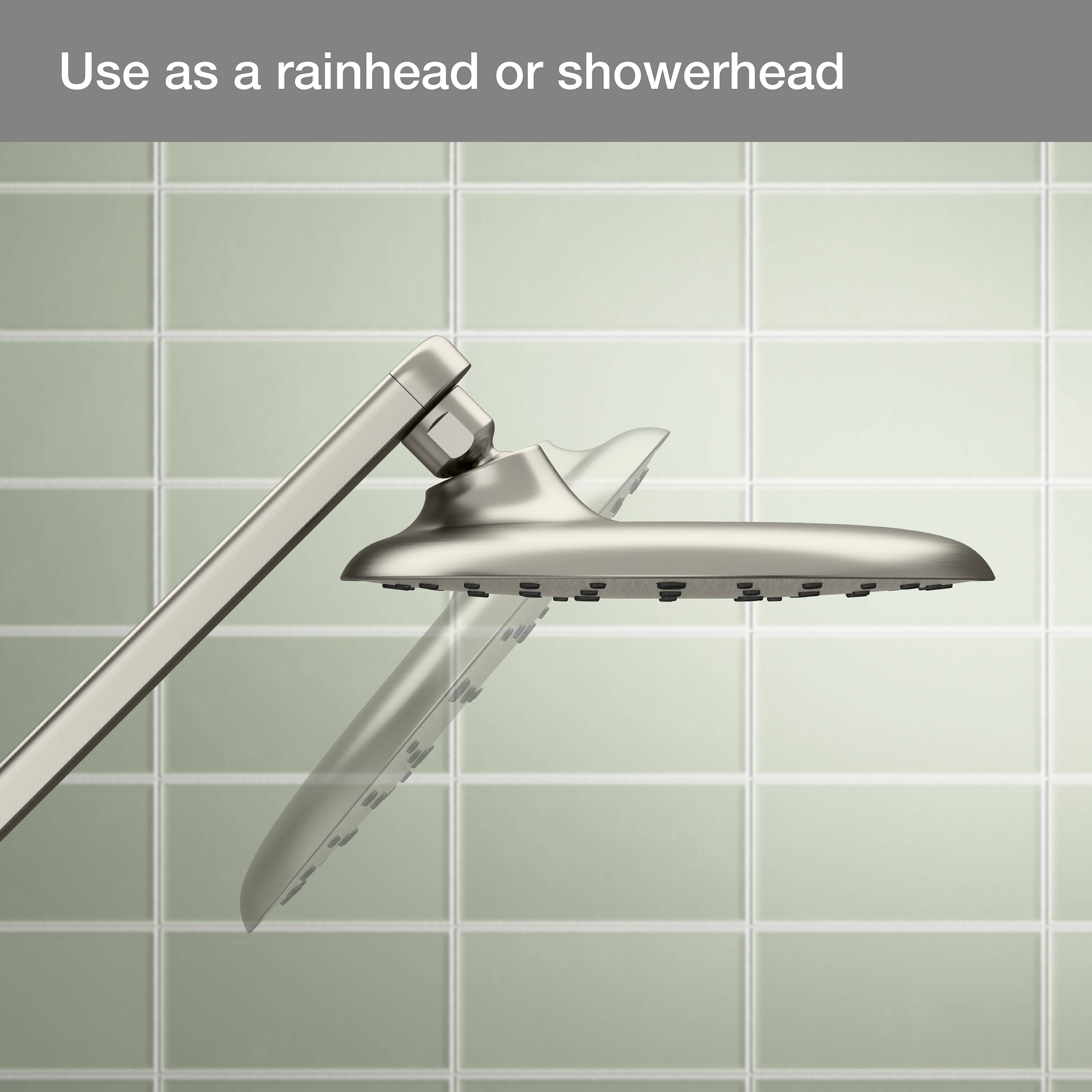 KOHLER Raindet Vibrant Brushed Nickel 7.94-in Shower Faucet Bar System ...