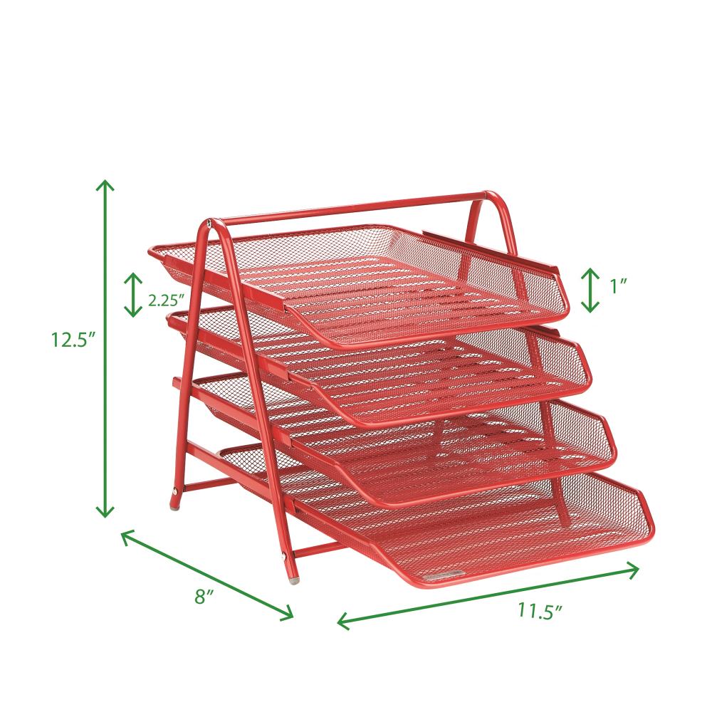Mind Reader 4TPAPER-RED Desktop-Organizers - View #7