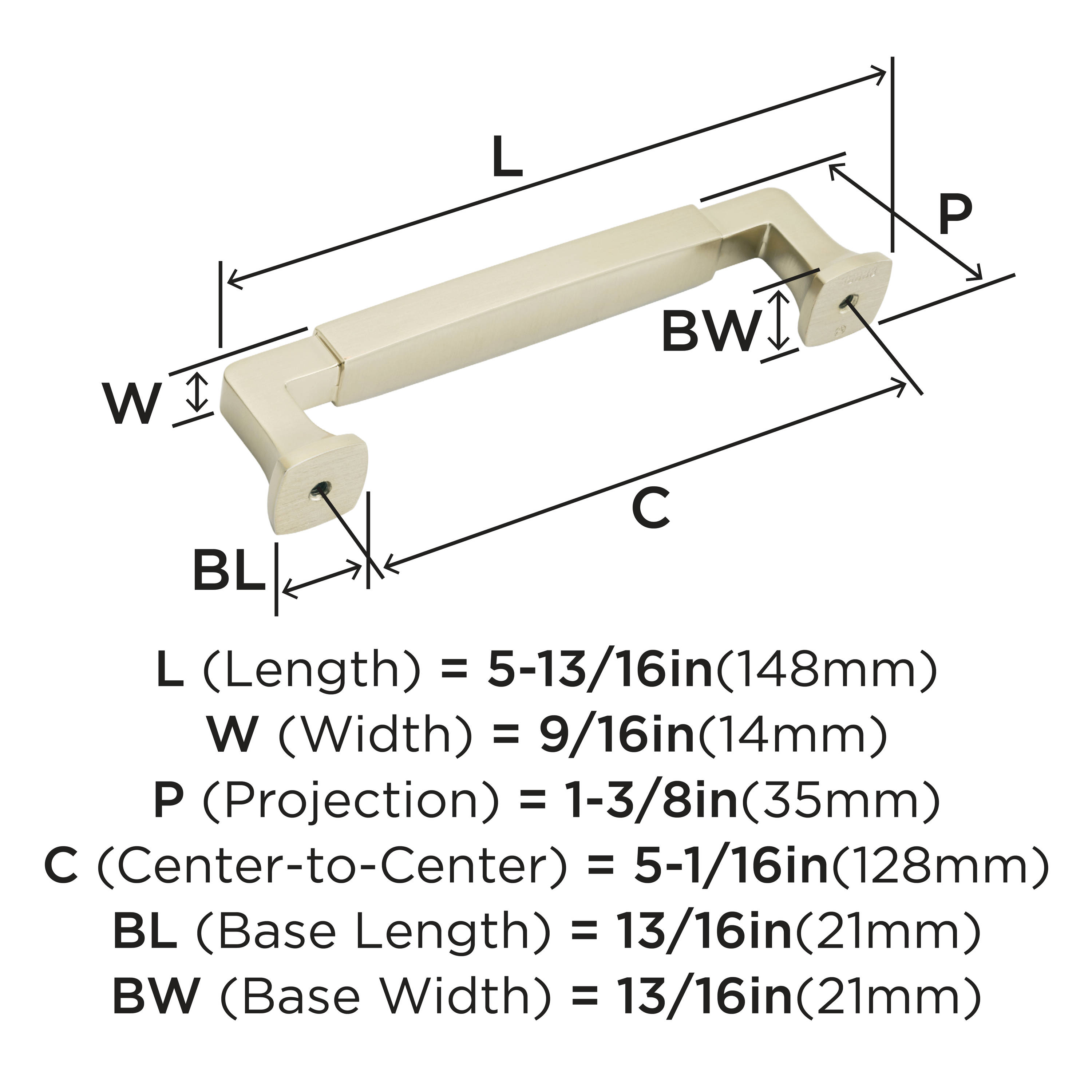 Amerock BP36888BBZ Cabinet-Pulls - View #3