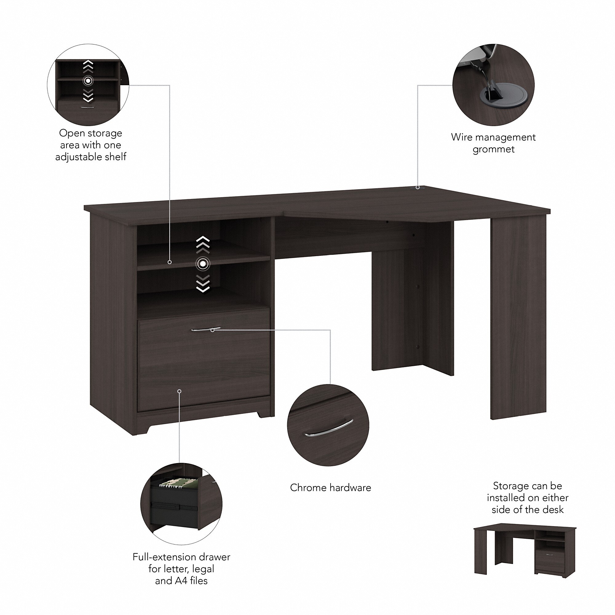 Bush Furniture WC31715K desks - View #3