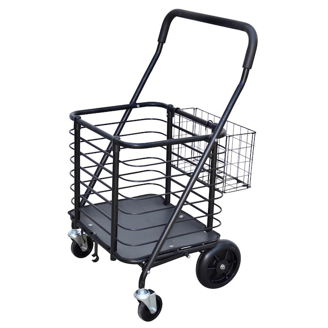 LBY Trolley Trolley Luggage Cart Trolley Household Trailer Folding Portable Household Shopping Cart Shopping Trolley Color : B, Size : No Basket 