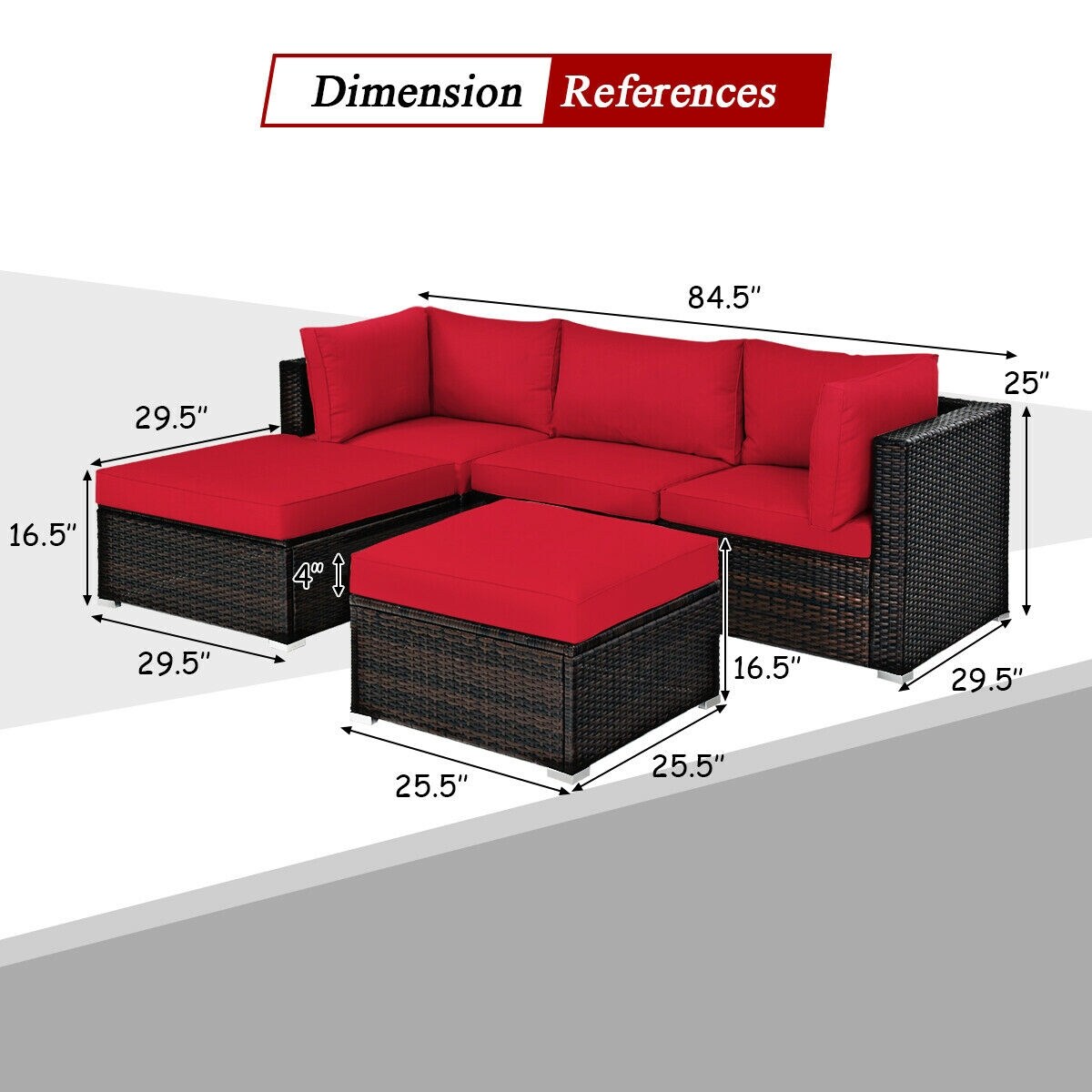 Slickblue D-CO-+ERA87686WH Patio-Sofas-Daybeds - View #5