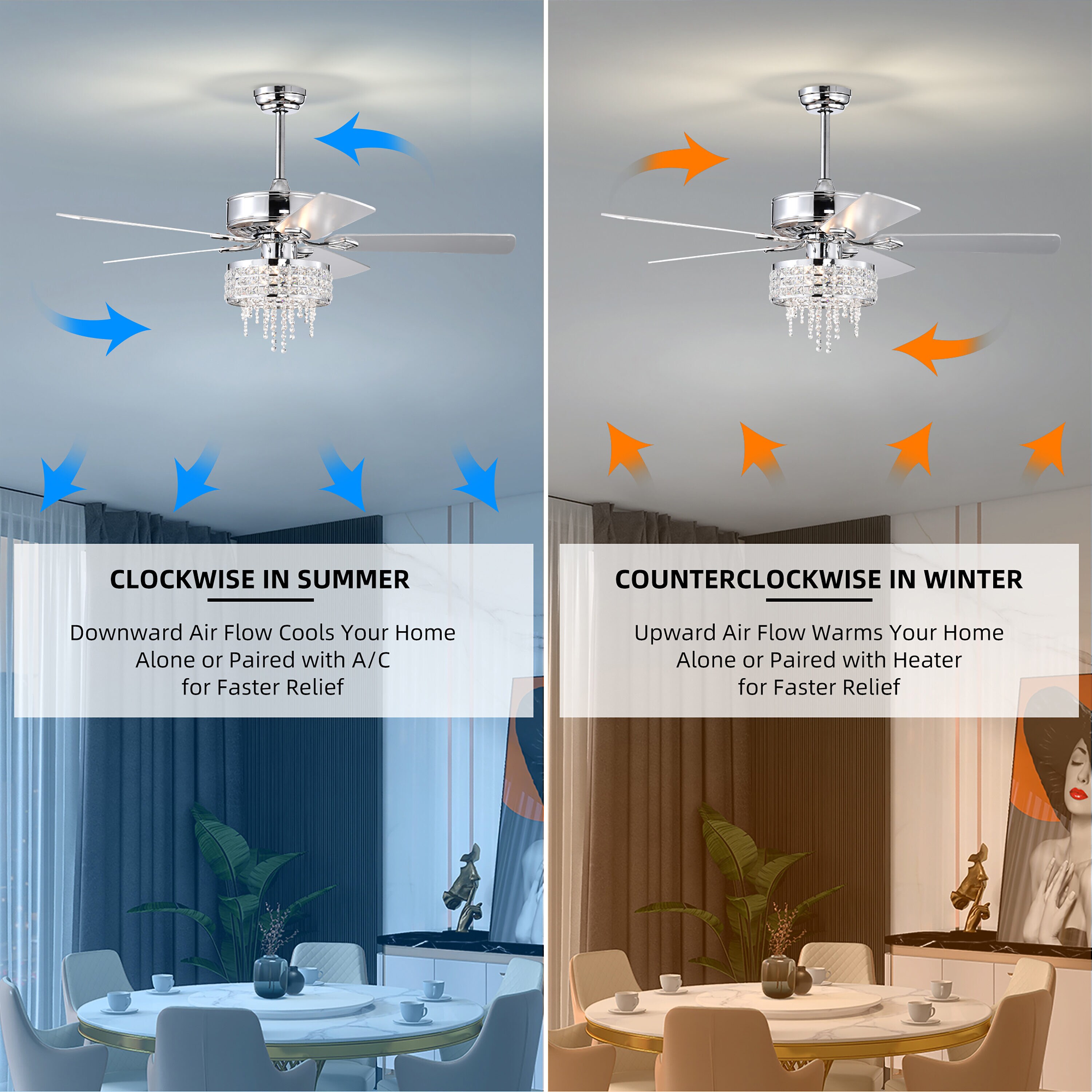 BANSA ROSE HM-SJ5204ACCR Ceiling-Fans - View #10