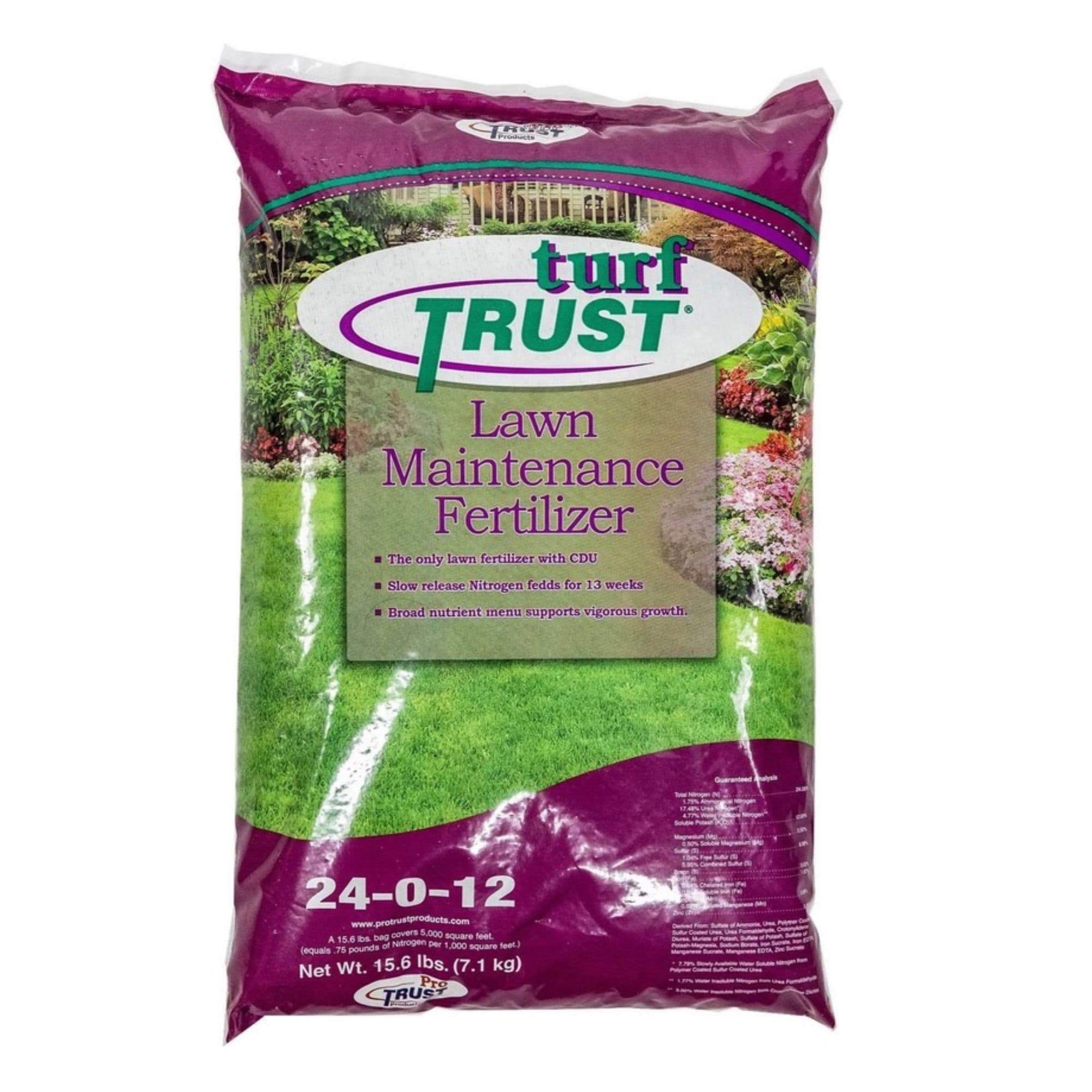 Pro TRUST - Turf Trust 24-0-12 Professional Lawn Maintenance Fertilizer - 5M (Covers up to 5000 s...