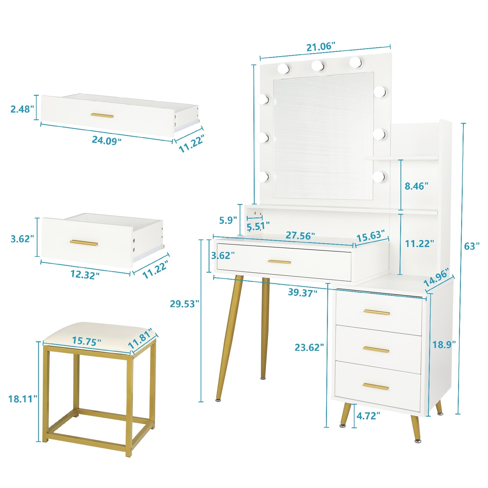 Outopee LO1G52002990 Bedroom-Vanities - View #2